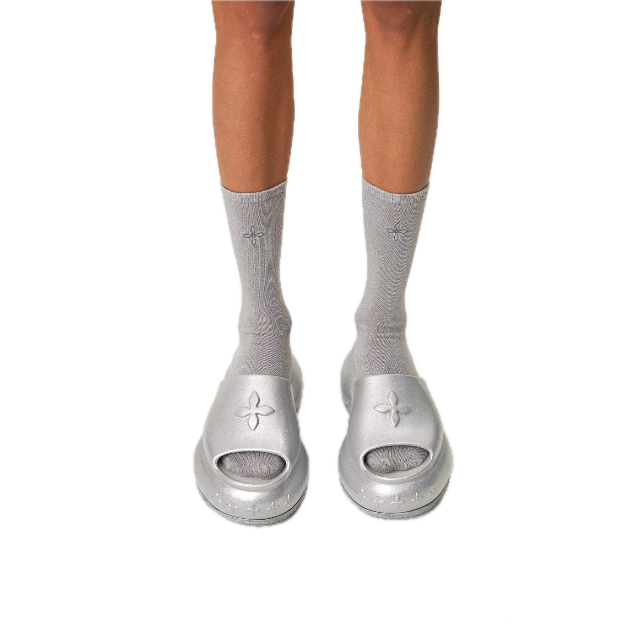 SMFK COMPASS WAVE ハイヒール バンパー サンダル シルバー COMPASS