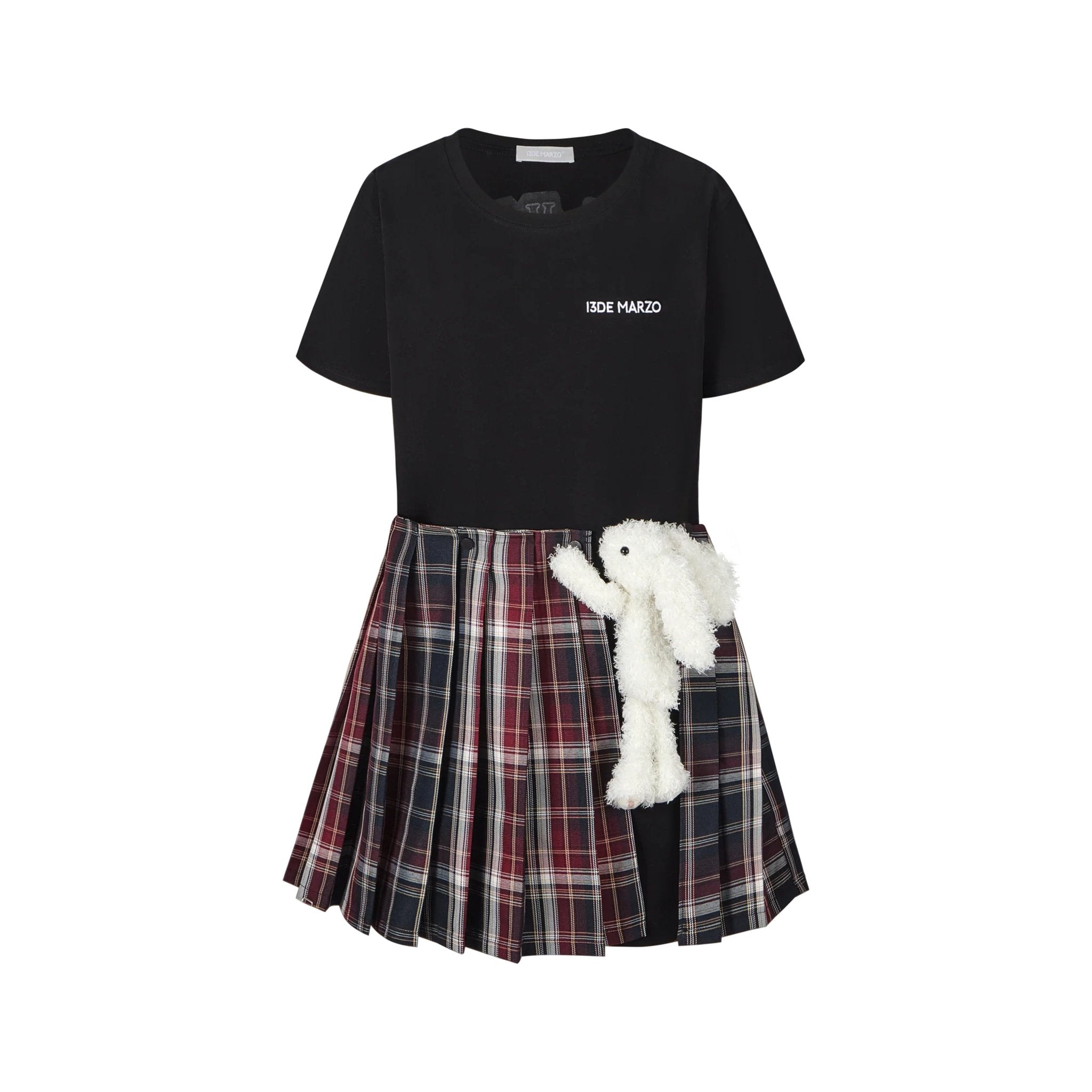 Doozoo Dispatch Tee Skirt in Black | MADAX