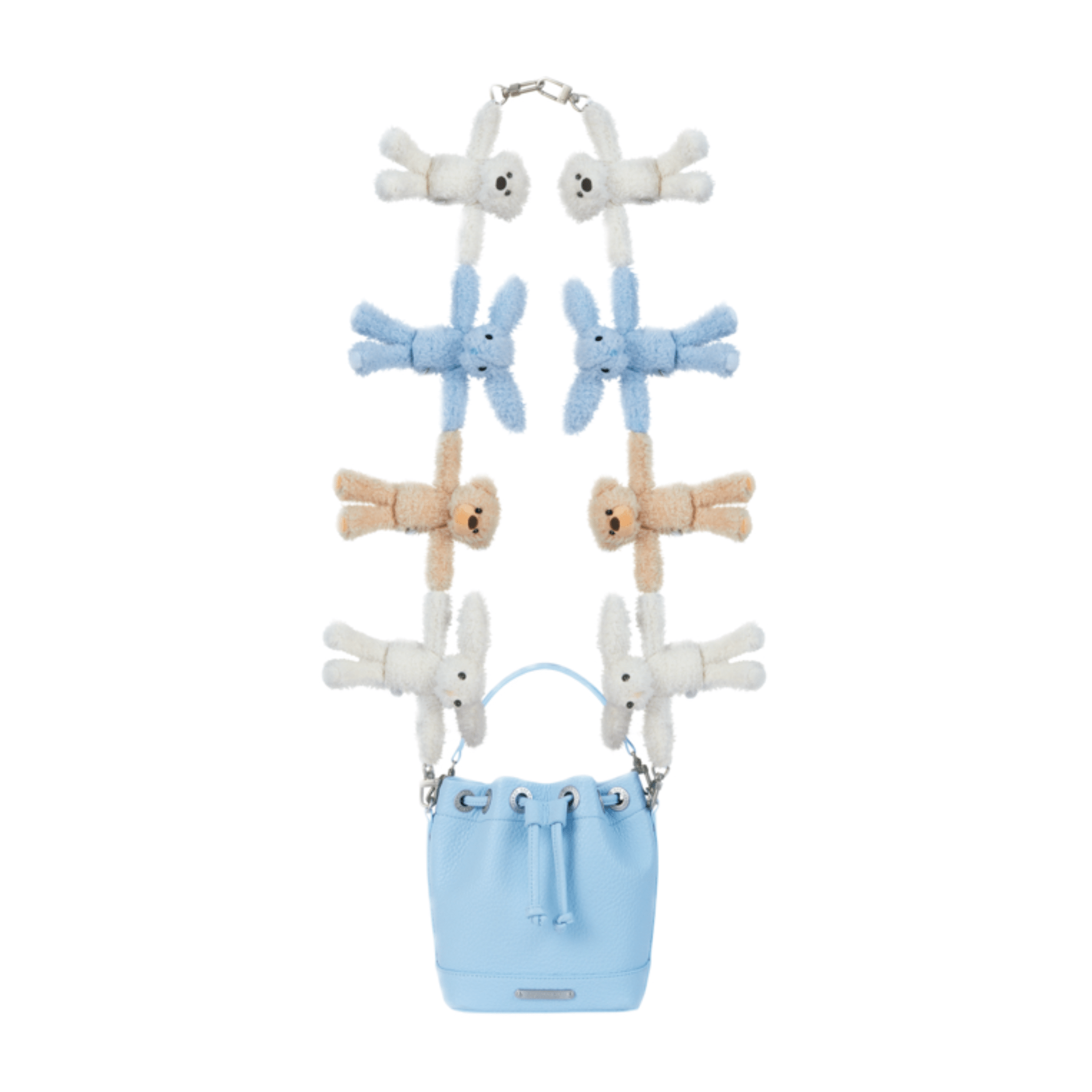 Doozoo Hold Hands Bucket Bag in Blue | MADAX