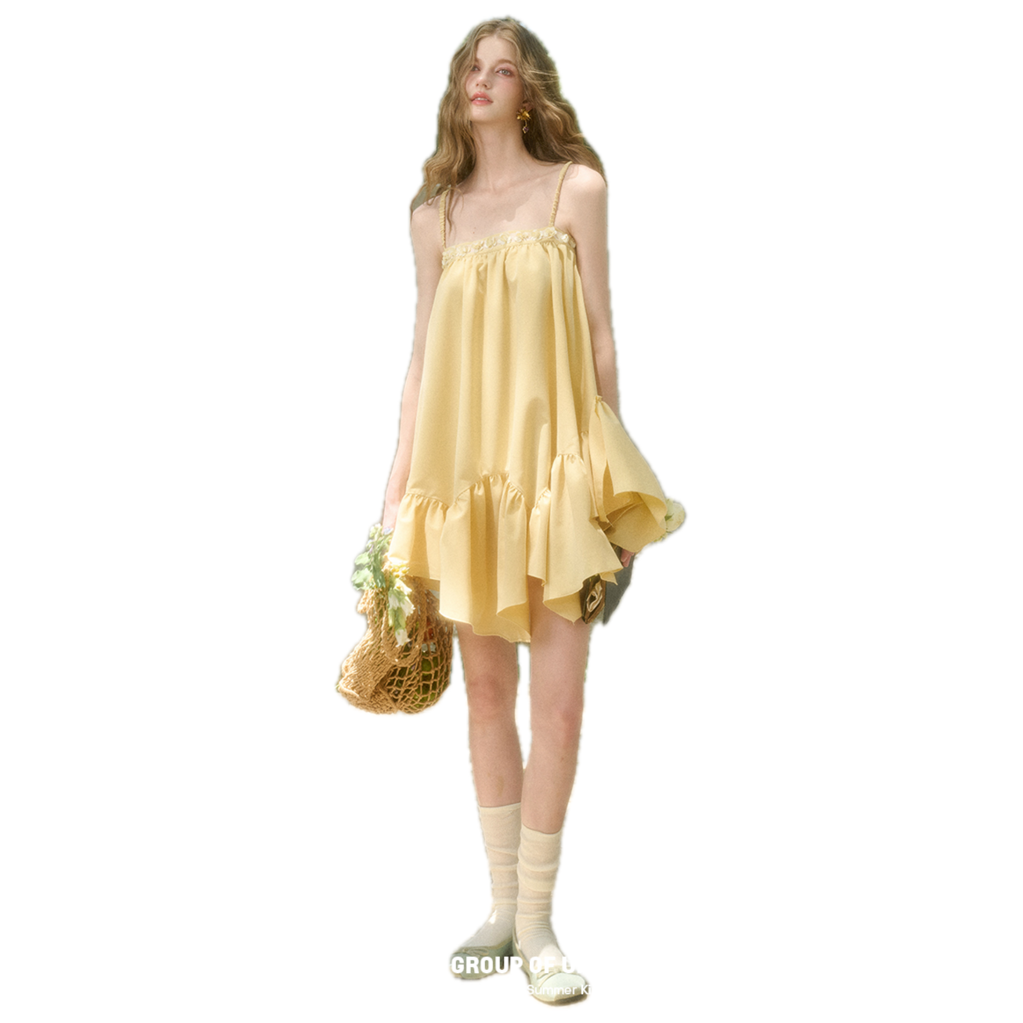 "Lemon" Tutu Dress in Yellow