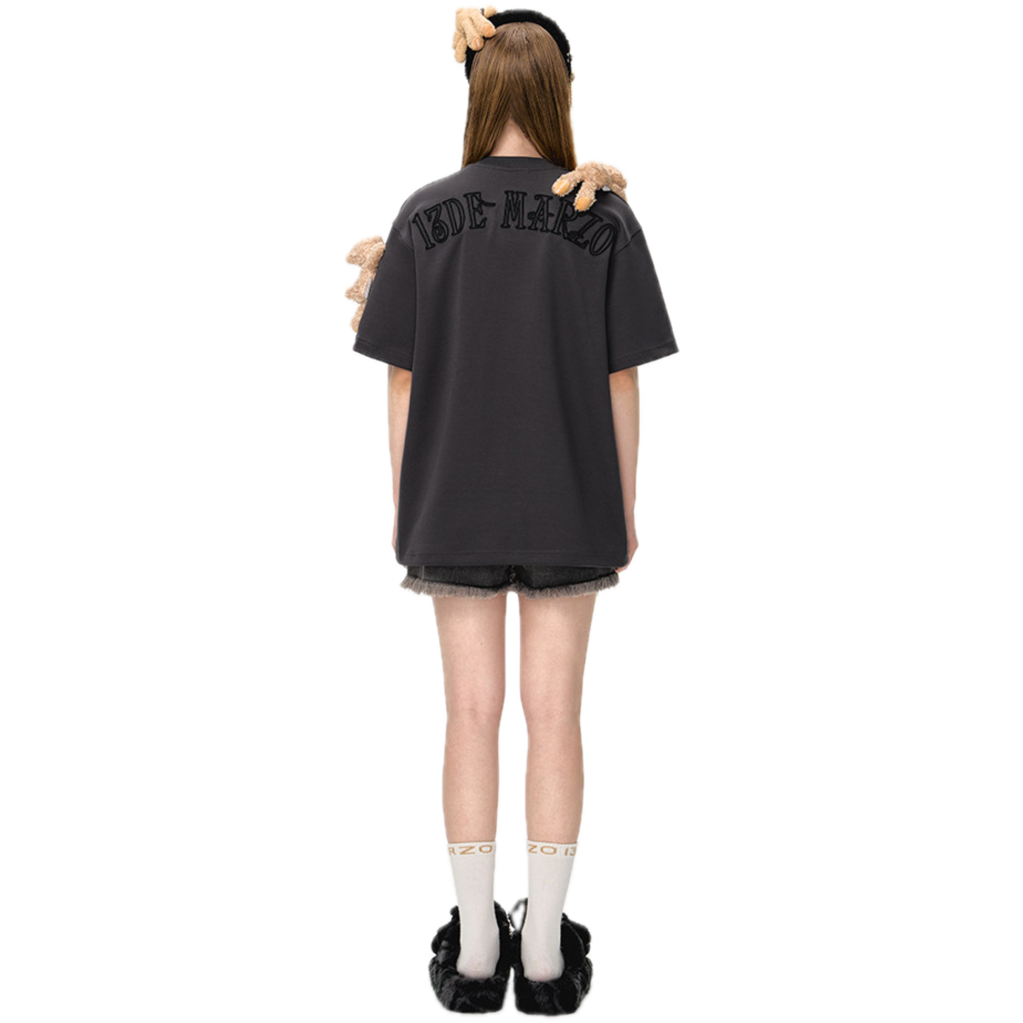 Doozoo 베이스 티셔츠그레이 색상