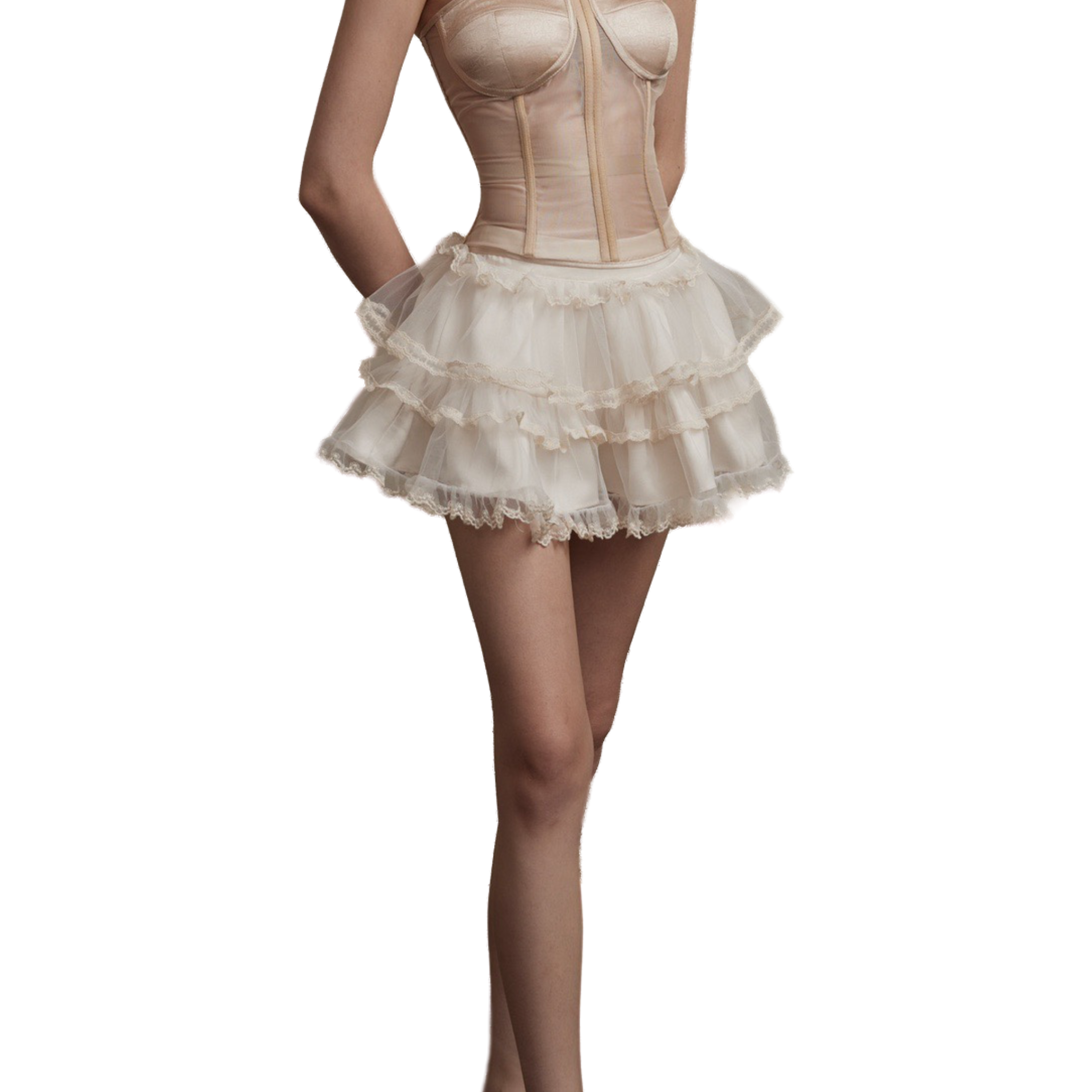 Dreamy Star Trail Cake Mini Skirt