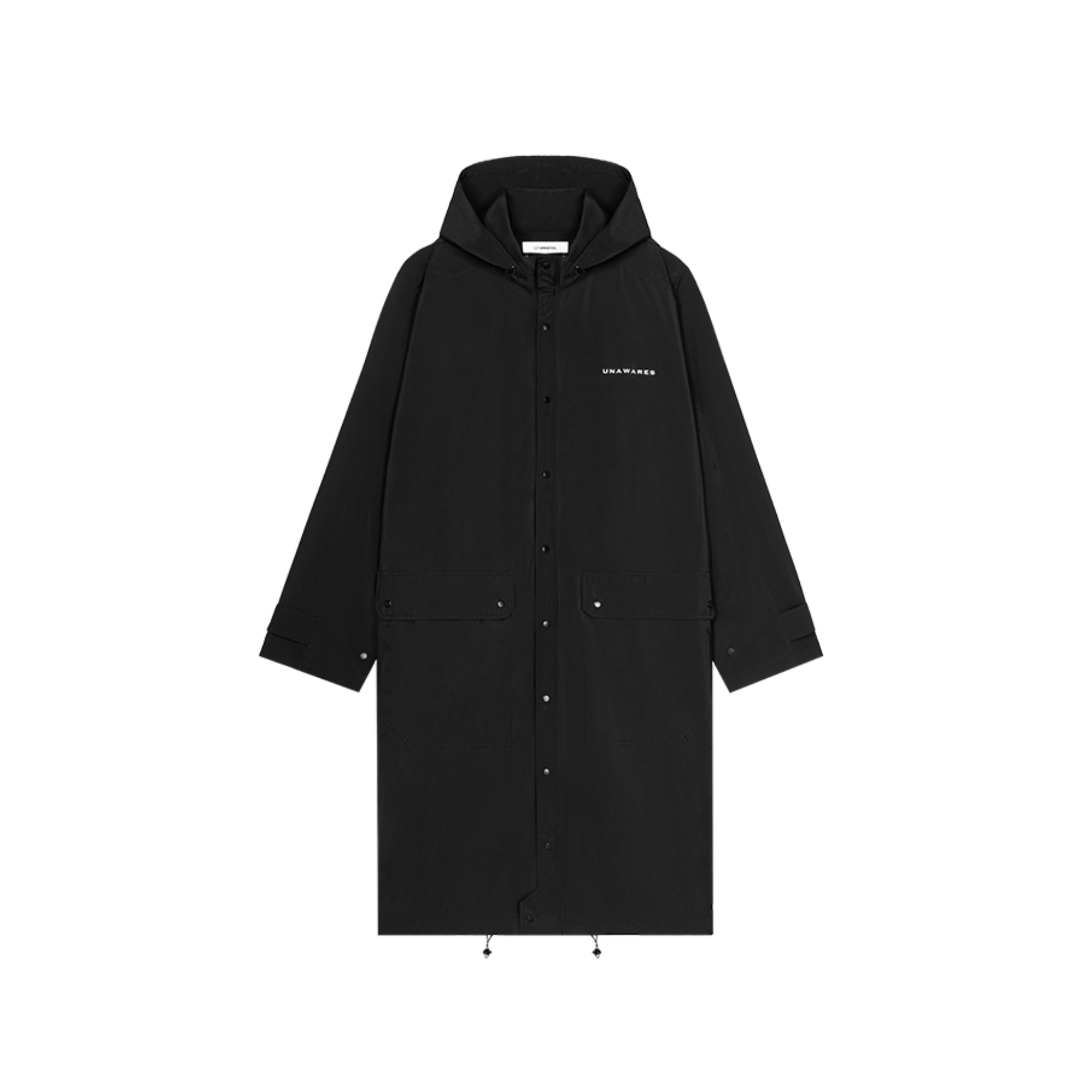 Black Storage Hat Long Trench Coat