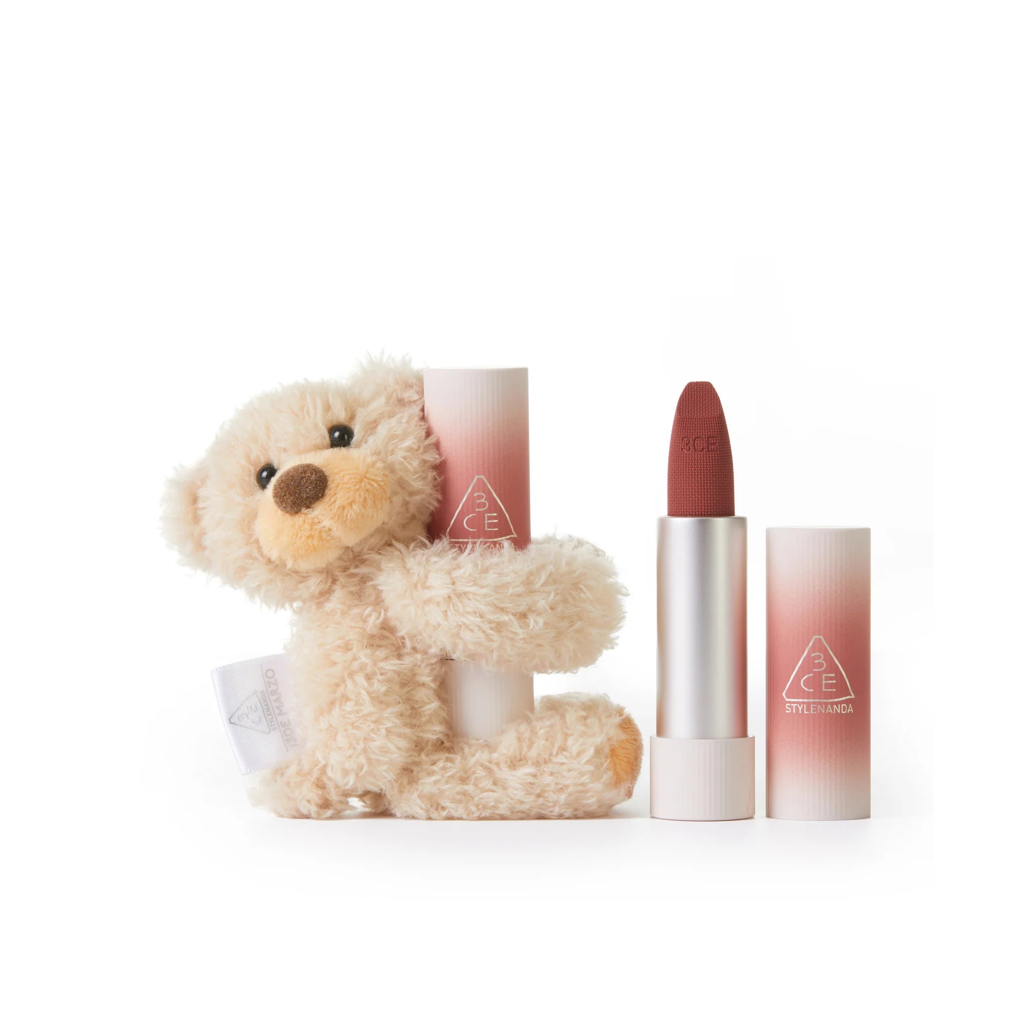 13DE MARZO 13DE MARZO X 3CE Cashmere Hug Lipstick Taupe Beige | MADAX