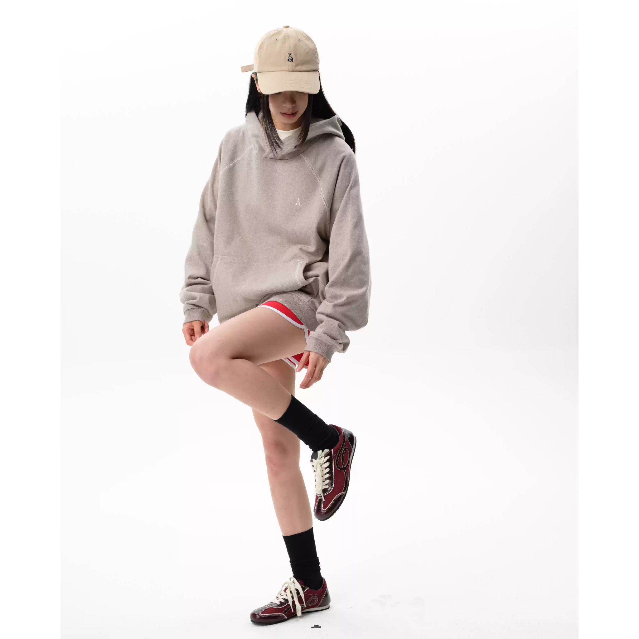 Basic Hooded Sweatshirt in Oatmeal