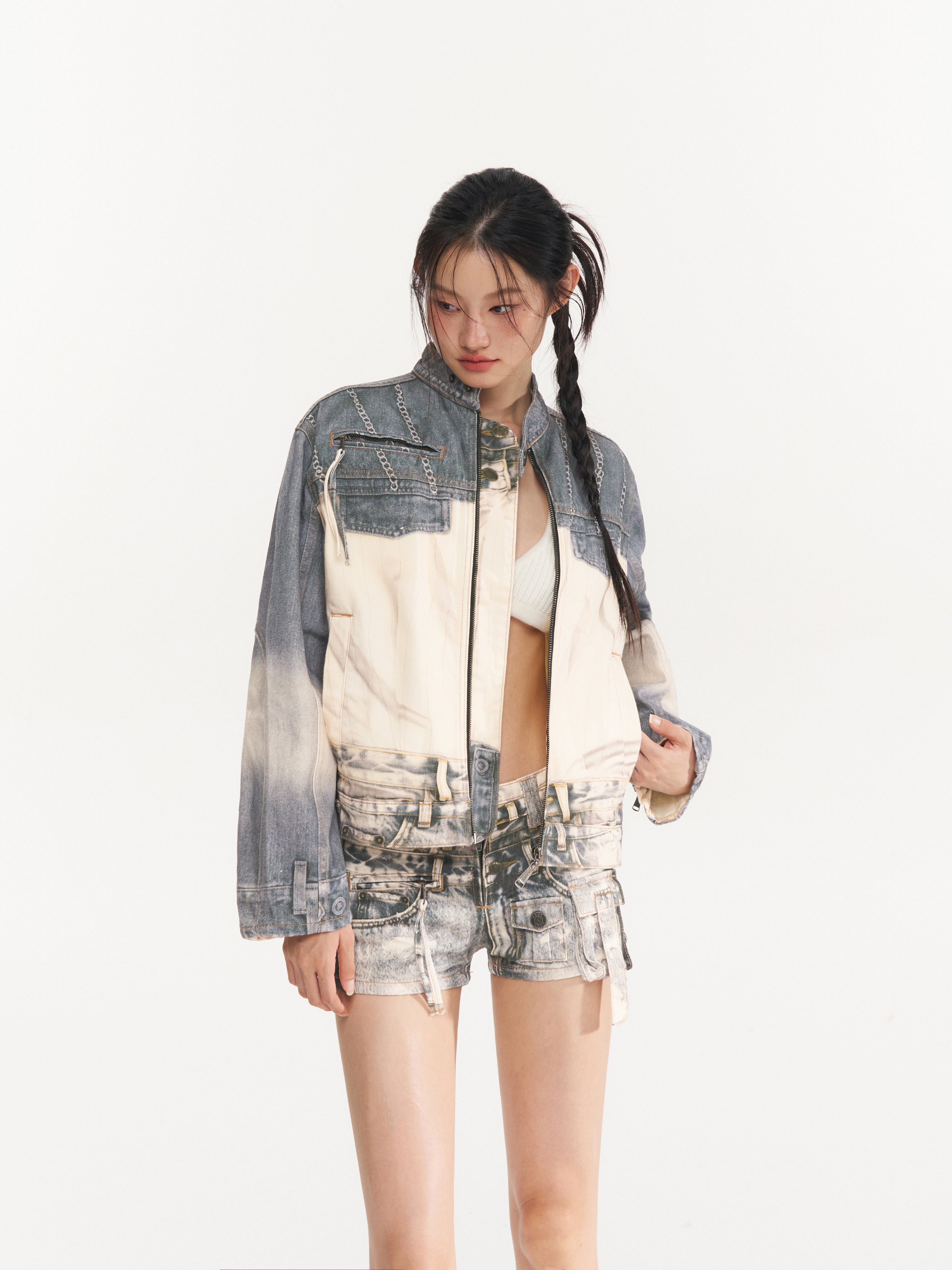 Printed Denim Jacket