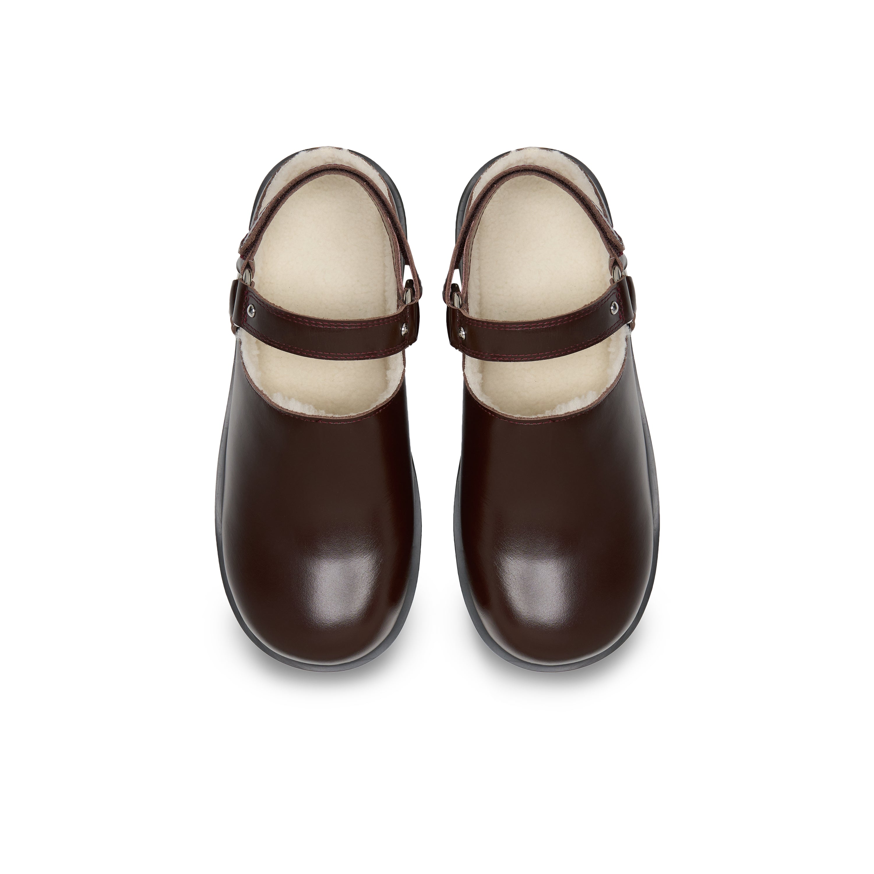 Double Velcro Birkenstock Slippers In Brown