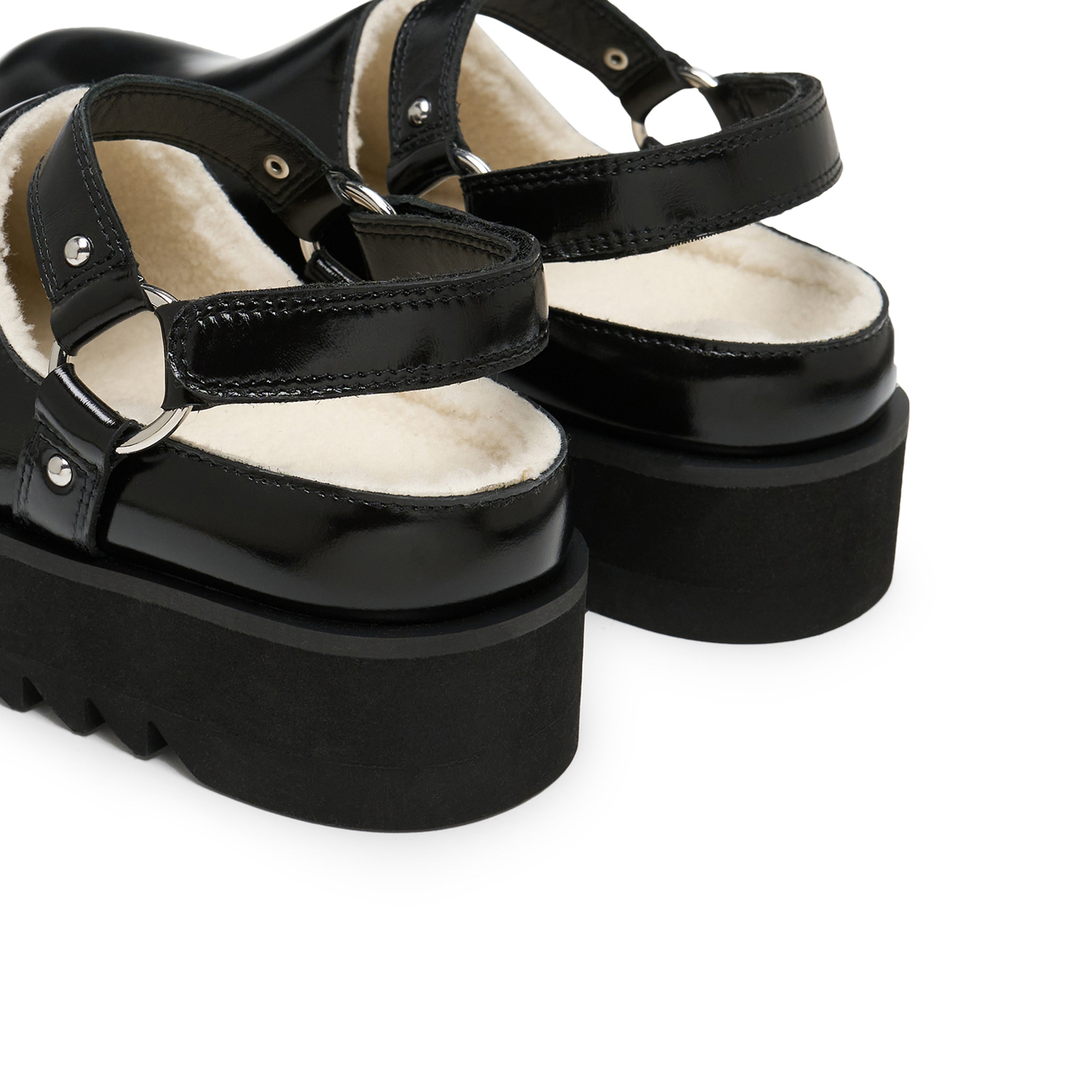 Double Velcro Birkenstock Slippers In Black