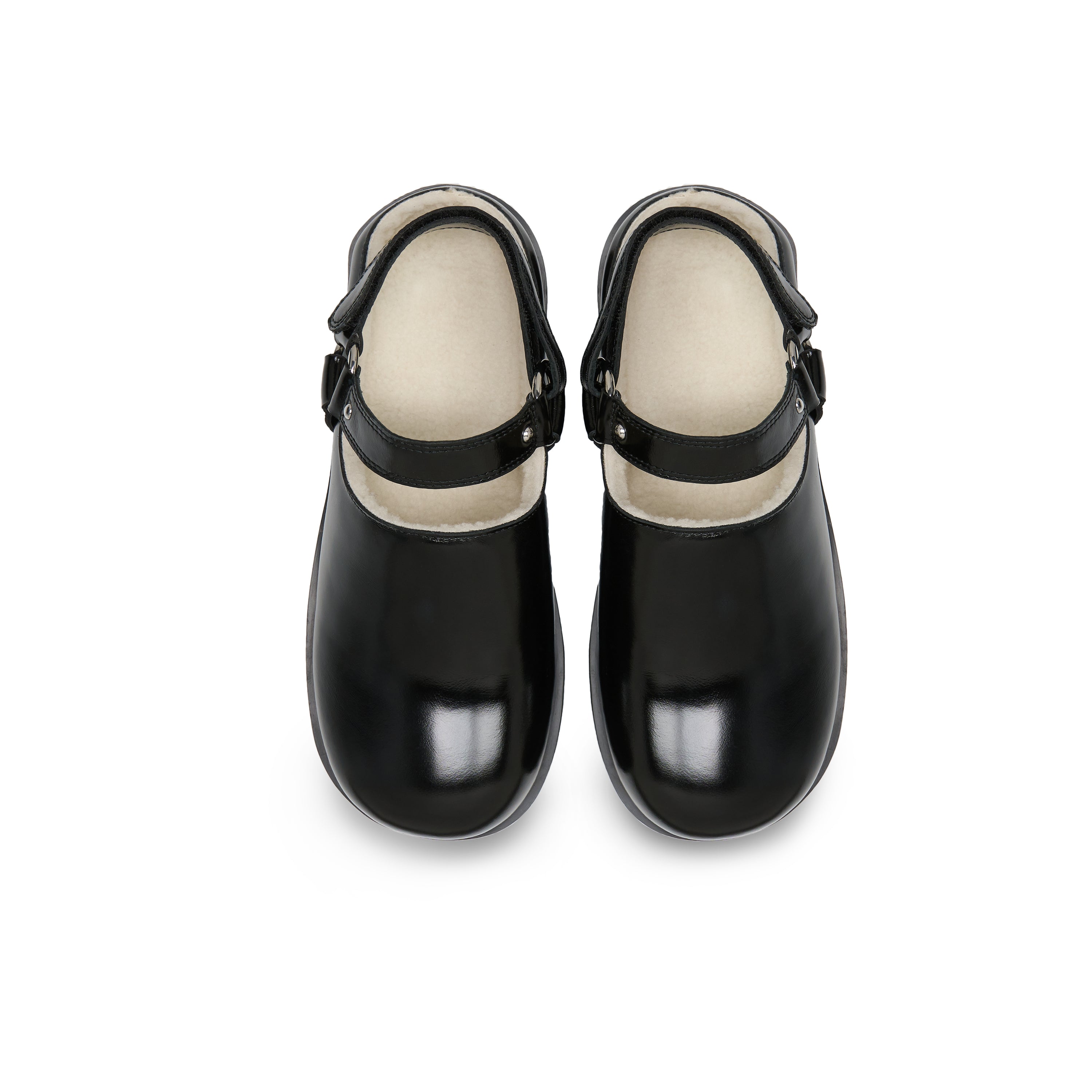 Double Velcro Birkenstock Slippers In Black