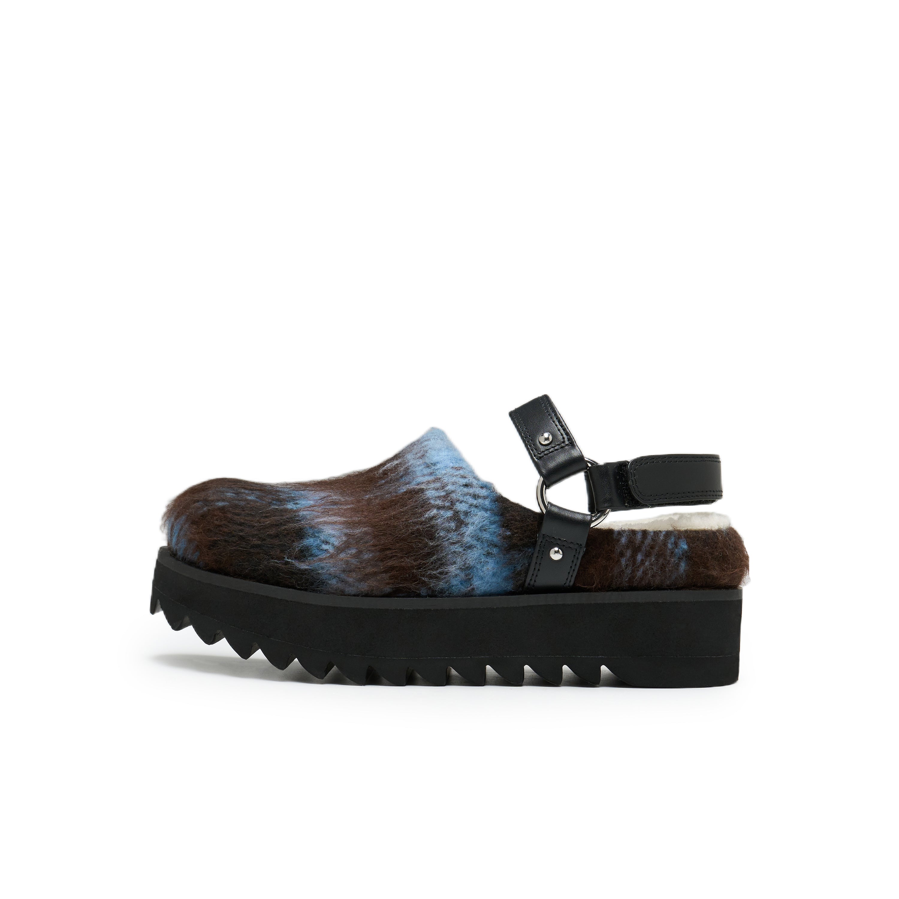 Double Velcro Birkenstock Slippers In Blue