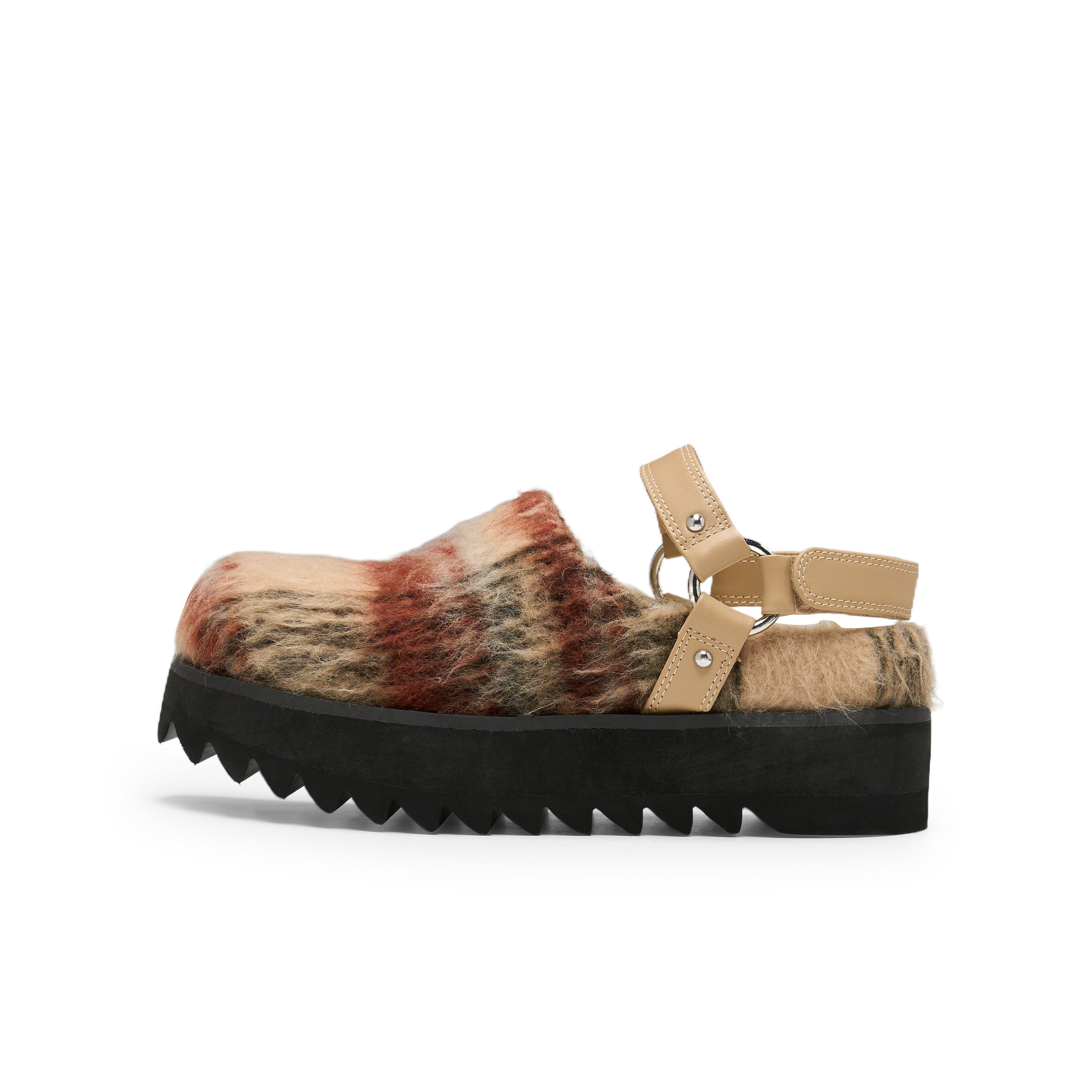 Double Velcro Birkenstock Slippers In Coffee Brown