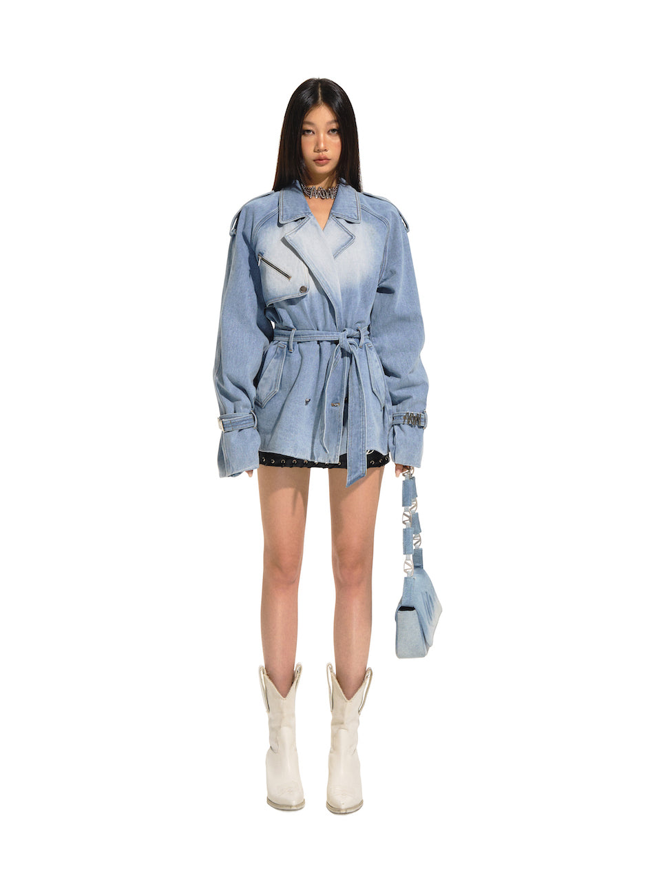 Planetary Denim Trench Coat