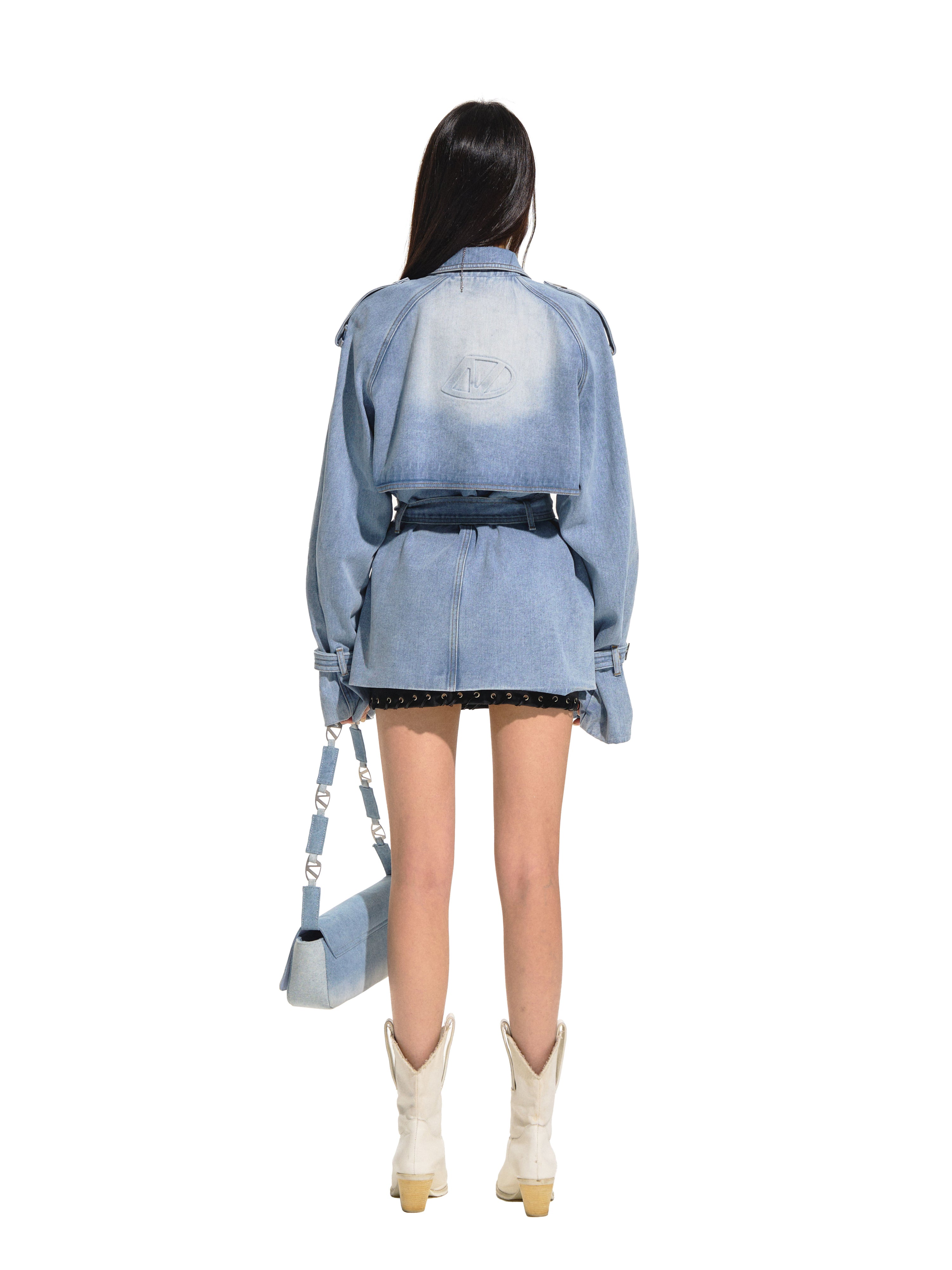 Planetary Denim Trench Coat