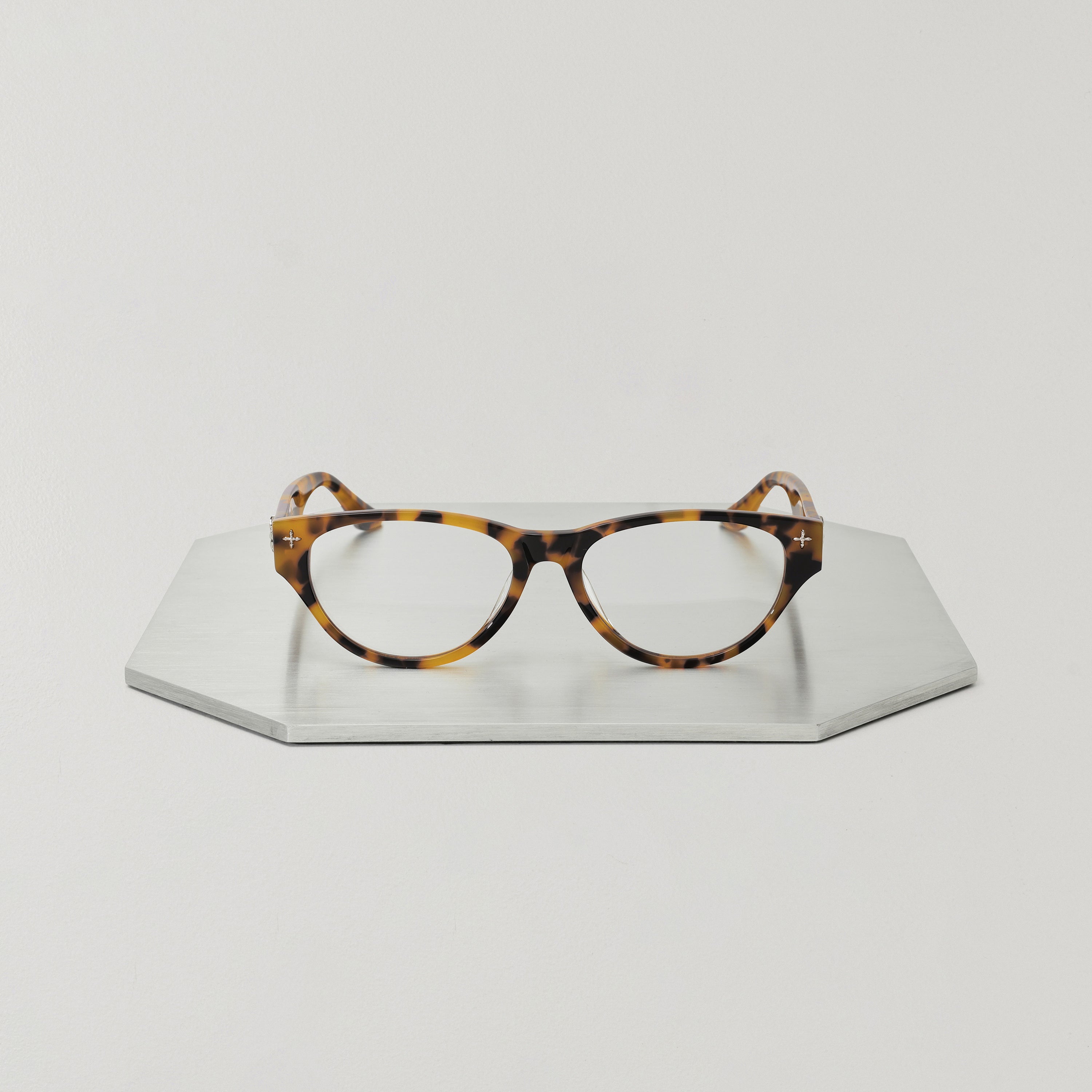 Future Geometric Optical Glasses in Original Color Leopard Print