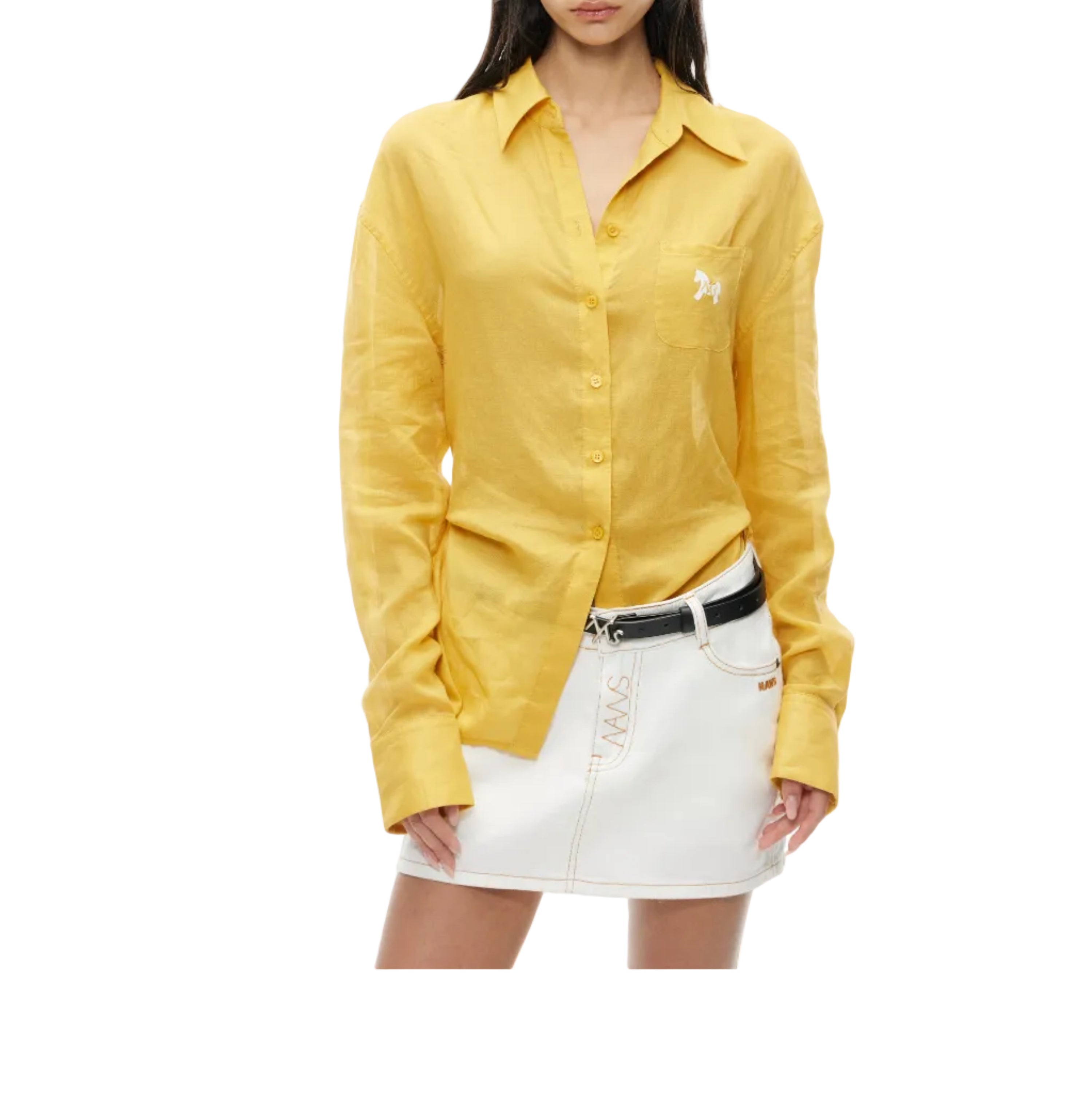 Pony Knot-Front Yellow shirt