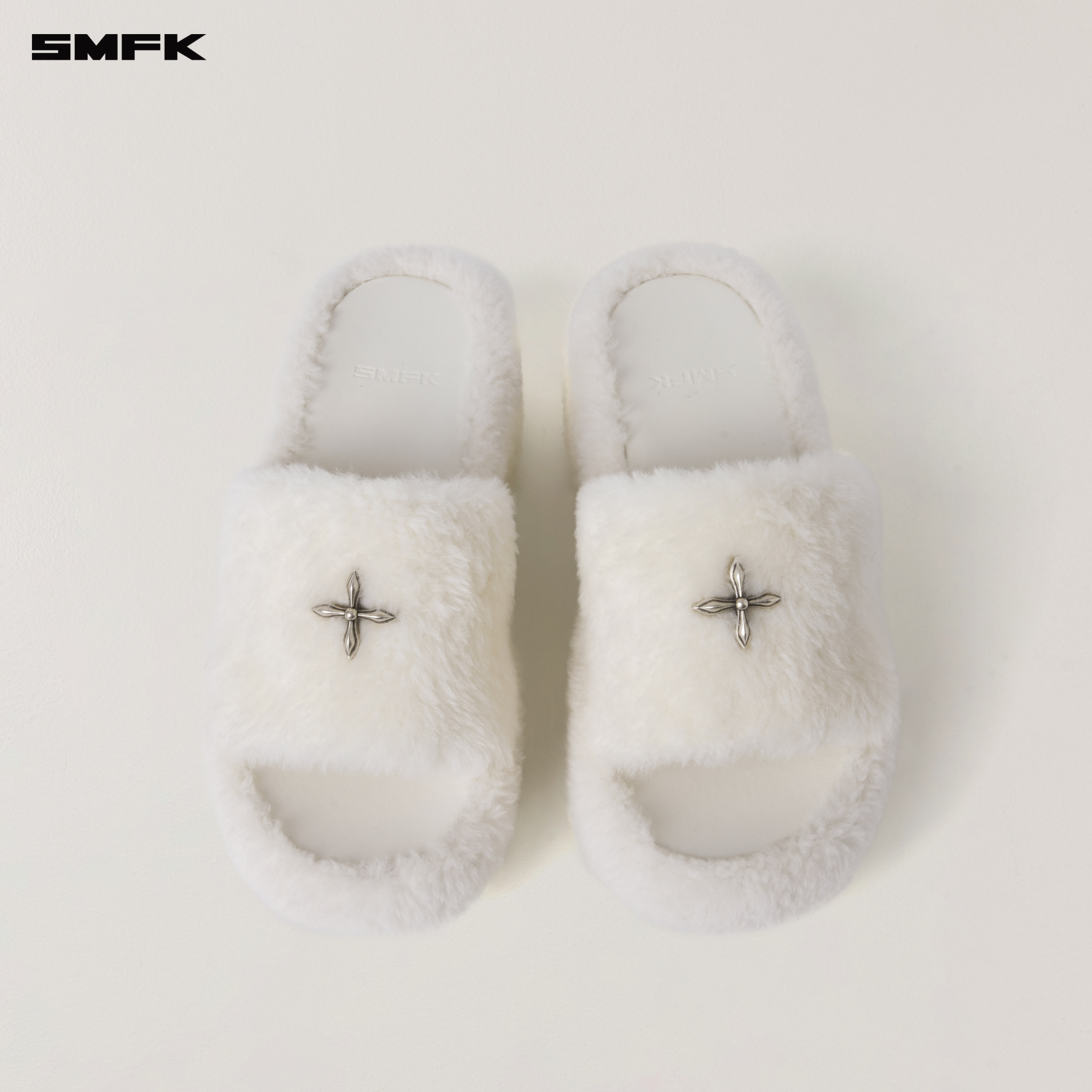 COMPASS MODE WOOL SHEARLING UNITY SLIPPER/HIGH in SNOW MOUNTAIN WHITE