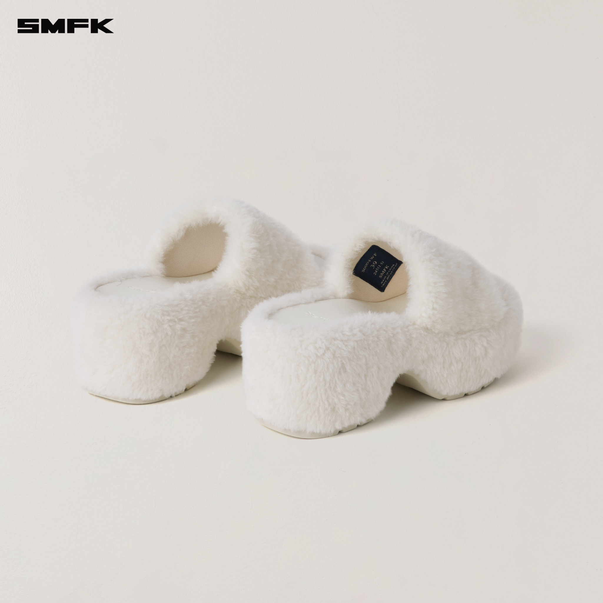 COMPASS MODE WOOL SHEARLING UNITY SLIPPER/HIGH in SNOW MOUNTAIN WHITE