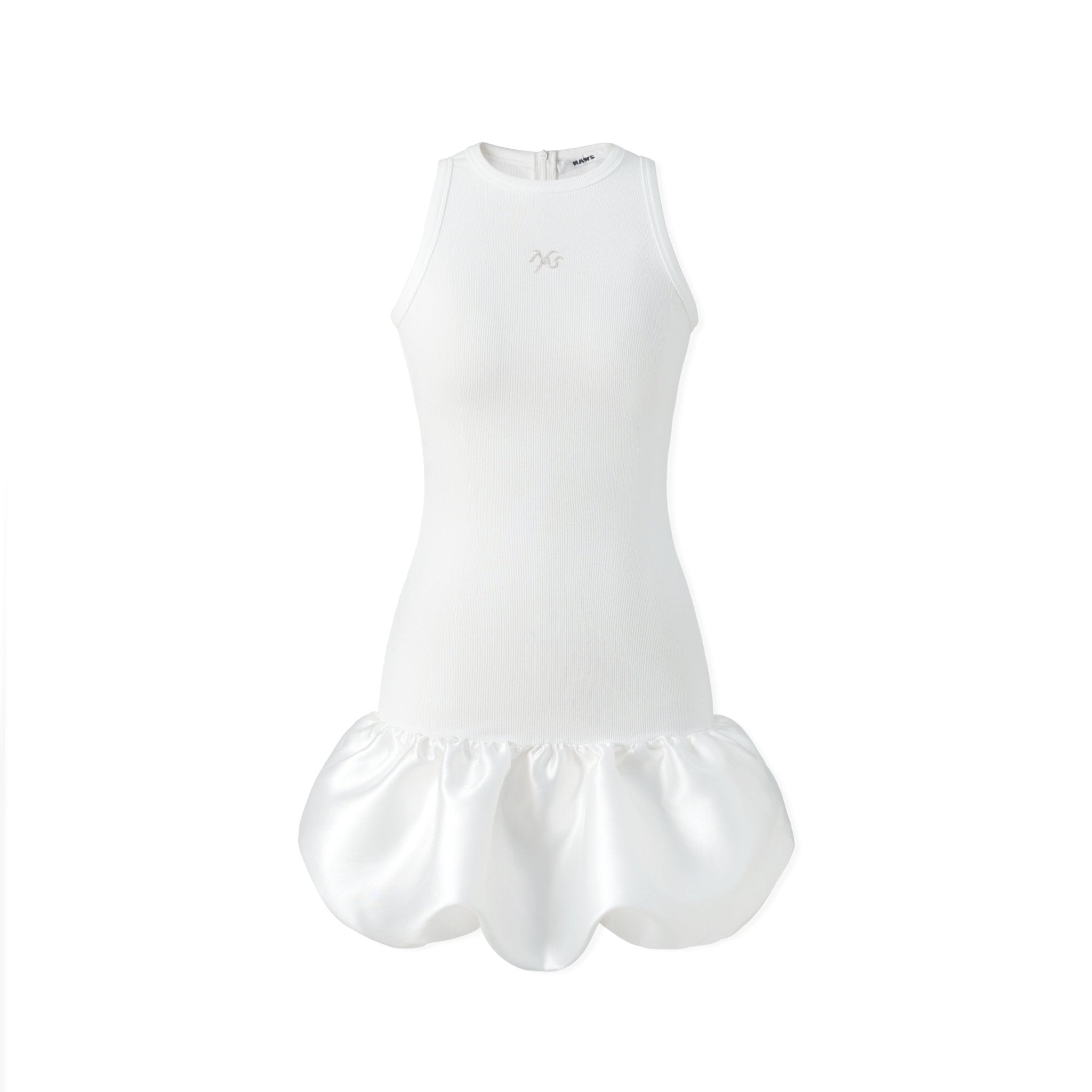 NAWS 3 Carat Bud Dress in White | MADAX