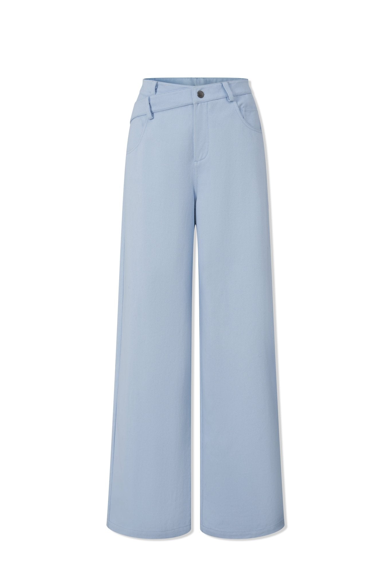 NAWS 3 Carat Casual Straight Pants in Blue | MADAX