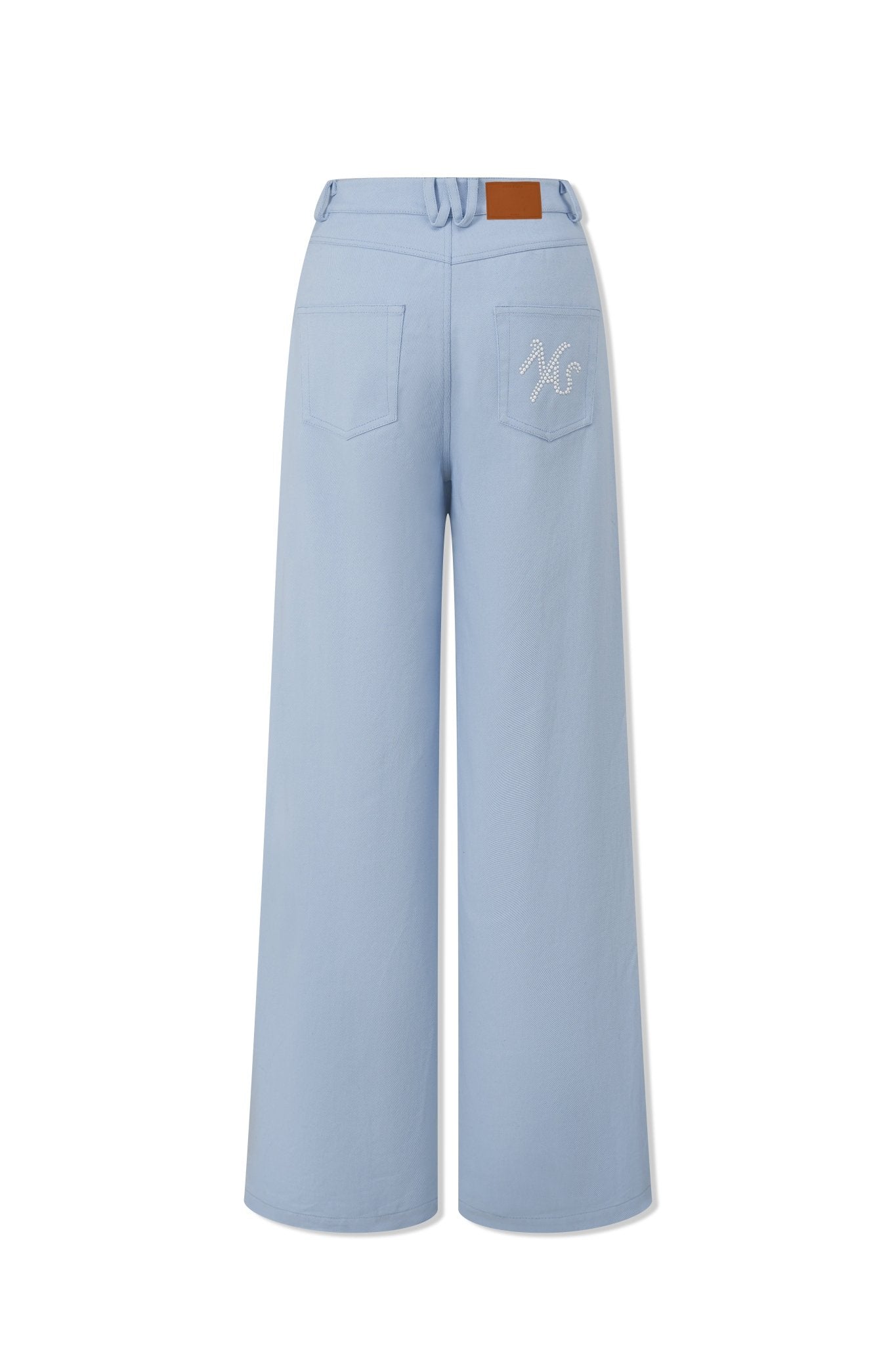 NAWS 3 Carat Casual Straight Pants in Blue | MADAX