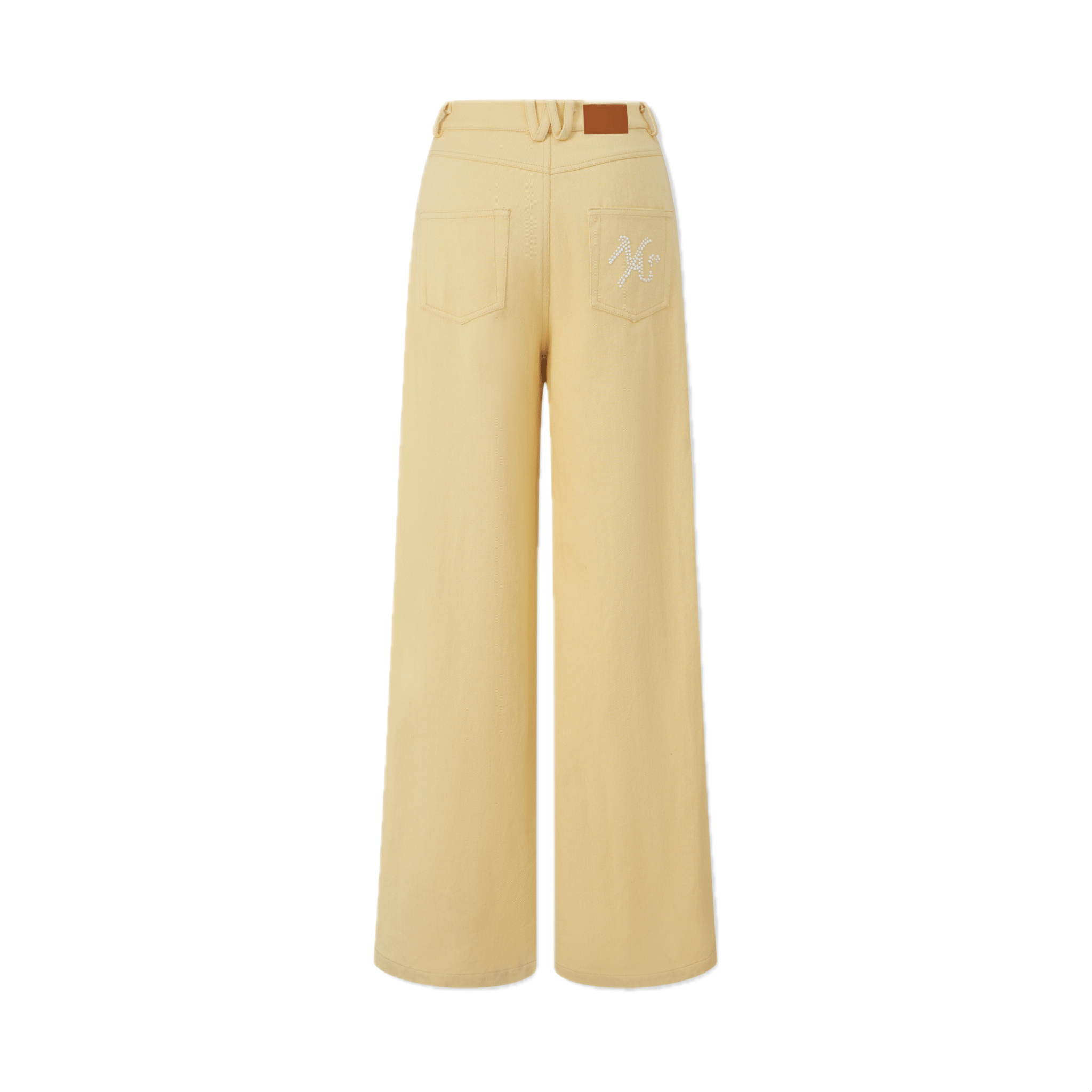 NAWS 3 Carat Casual Straight Pants in Yellow | MADAX