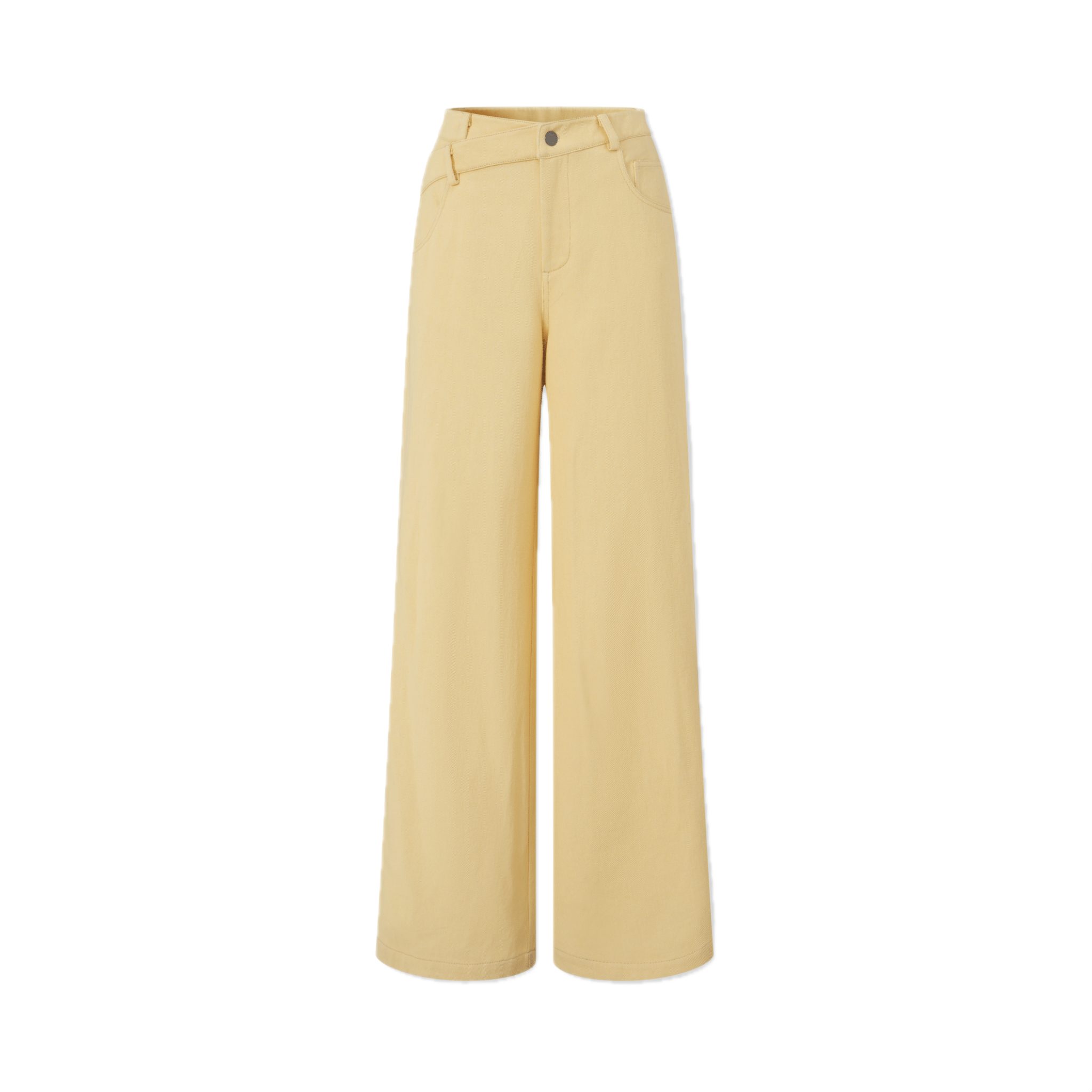 NAWS 3 Carat Casual Straight Pants in Yellow | MADAX