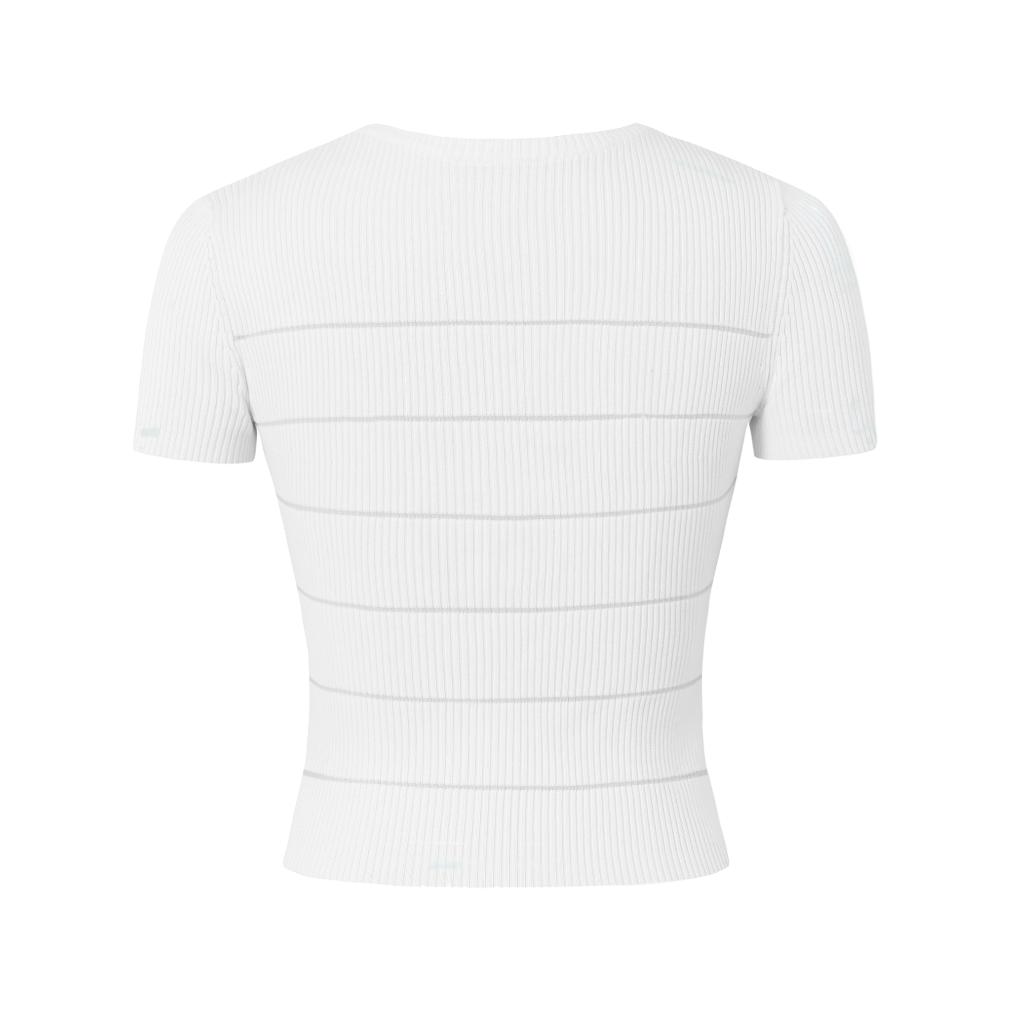 NAWS 3 Carat Ice Knitted Tee in White | MADAX