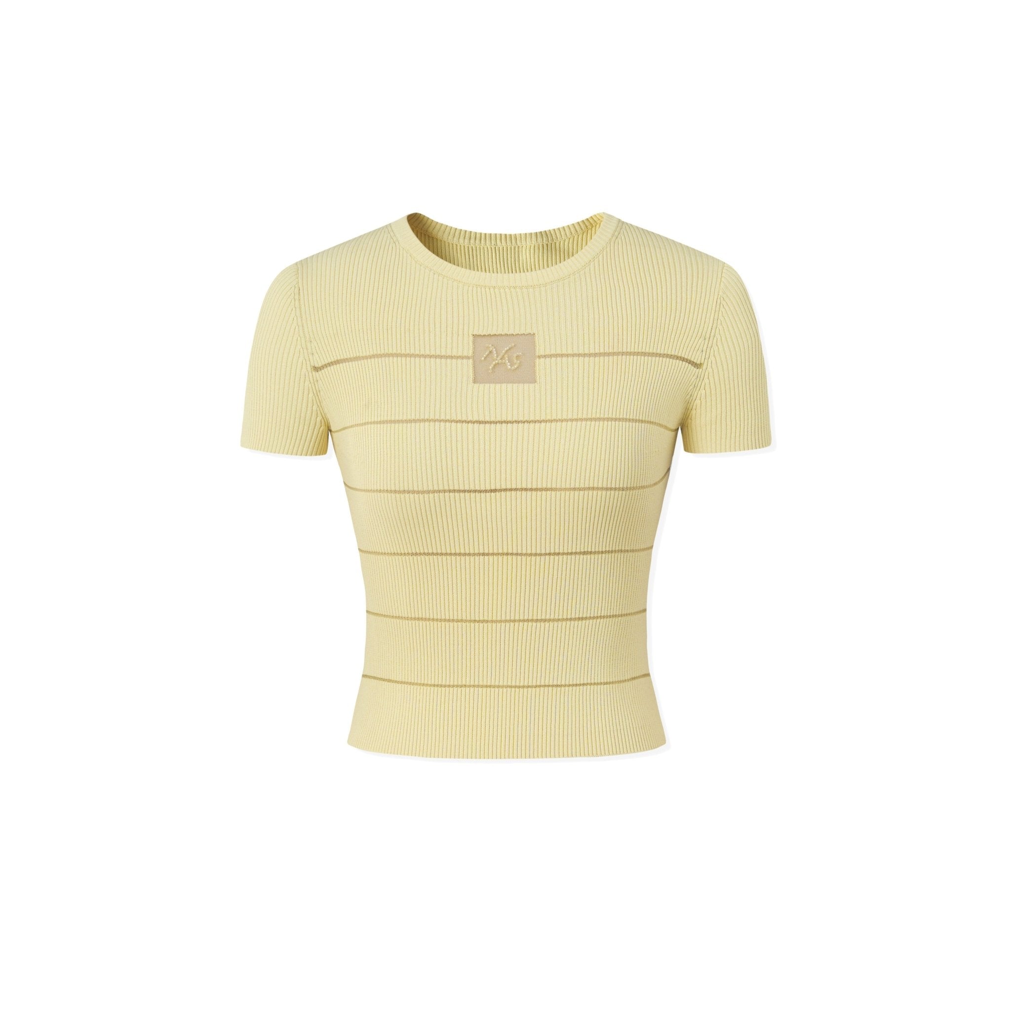 NAWS 3 Carat Ice Knitted Tee in Yellow | MADAX