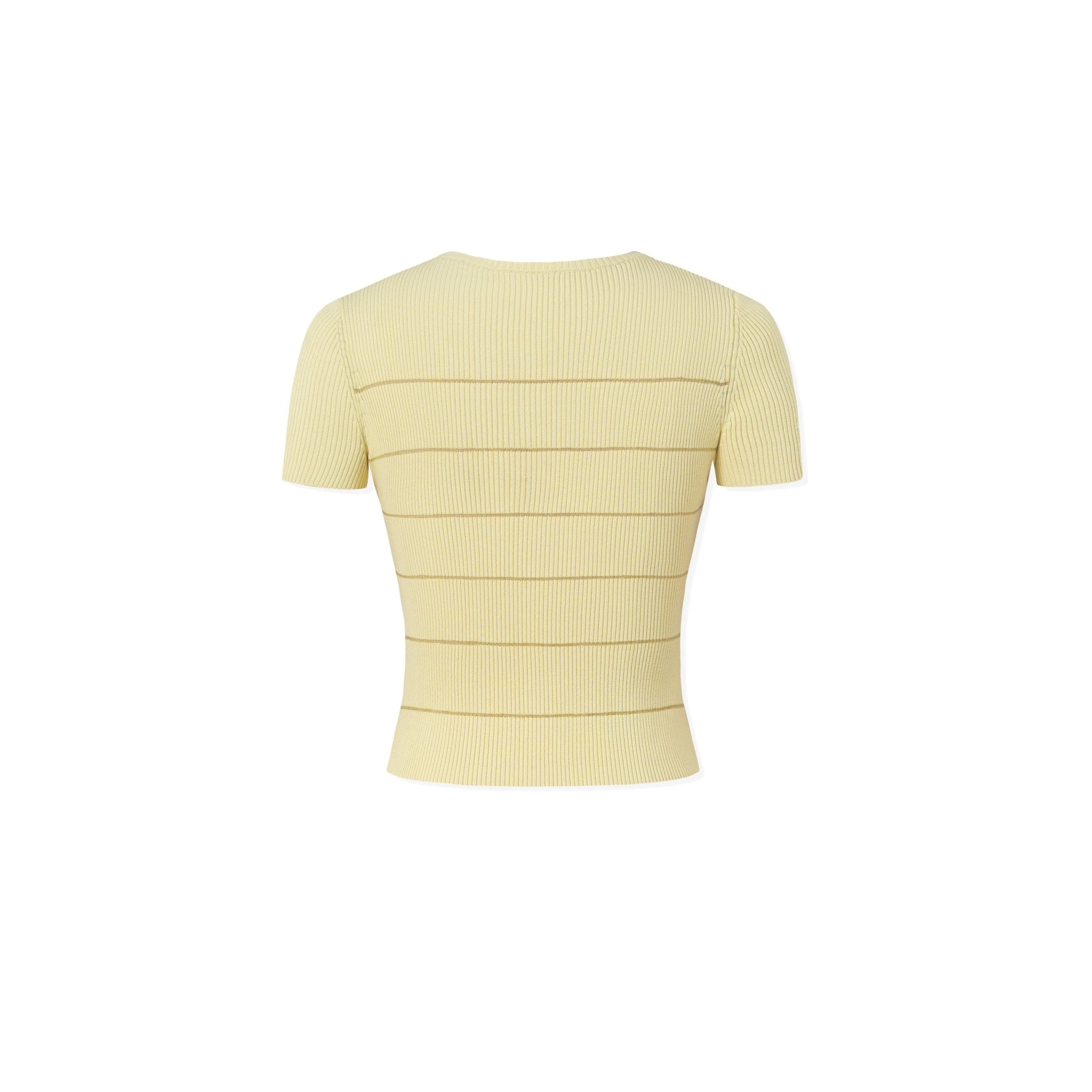 NAWS 3 Carat Ice Knitted Tee in Yellow | MADAX