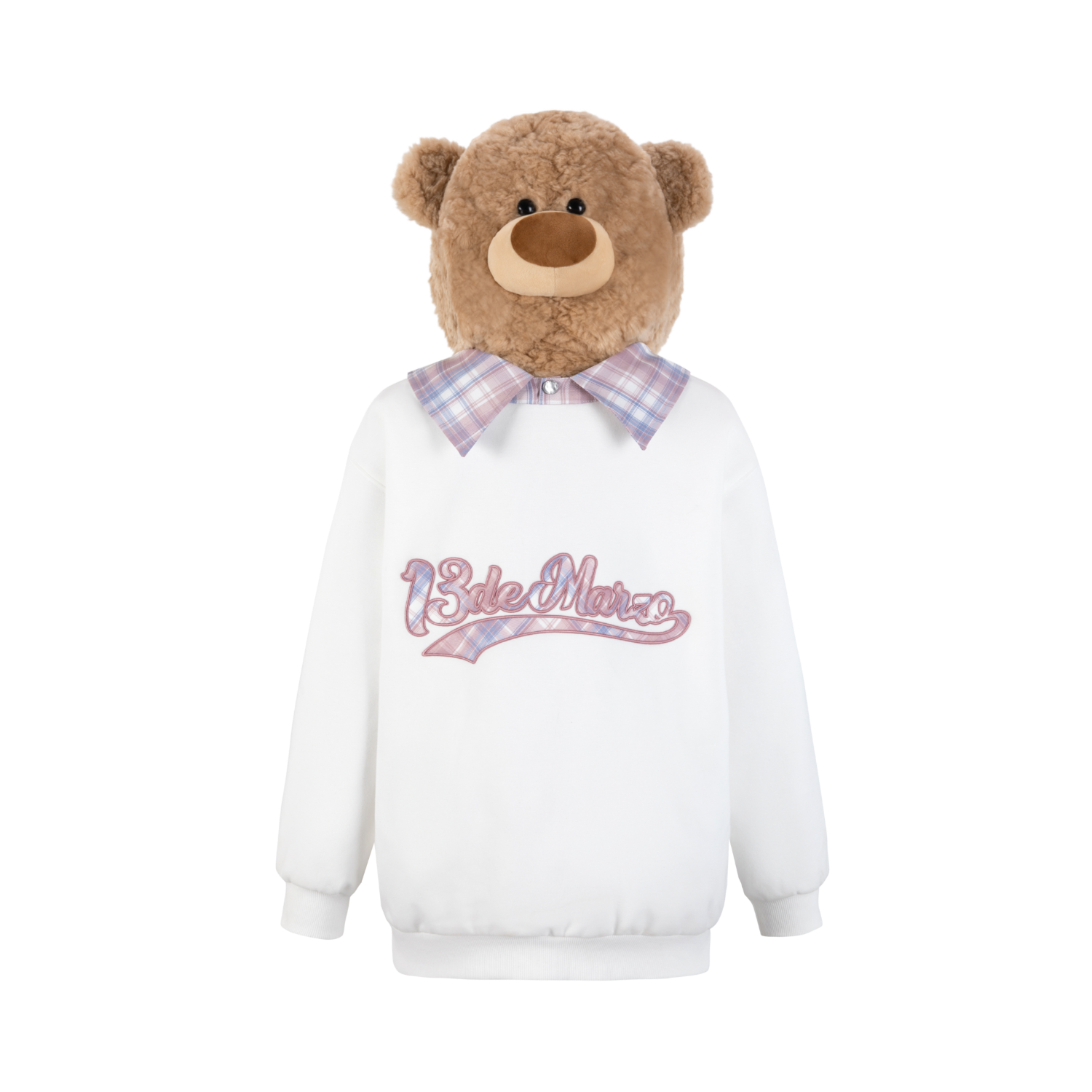 Bear Zip Fuzzy Hoodie