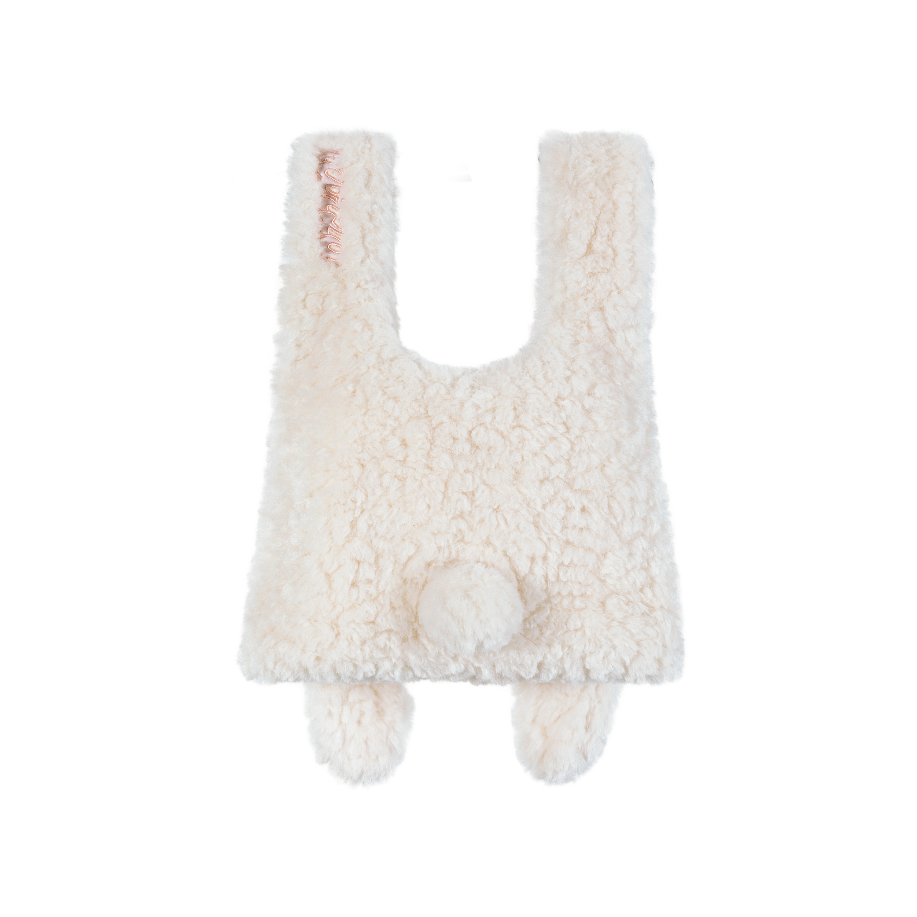 Doozoo Fuzzy Handbag In White