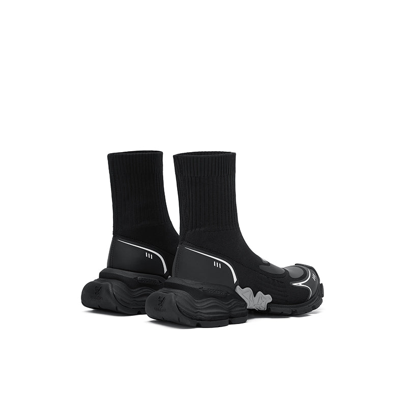 Butterfly Sole Flying Socks Boots Black