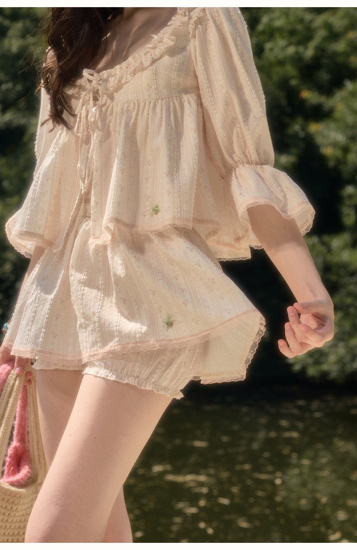 ピーチフレーバー - ピンクのスカートパンツ
