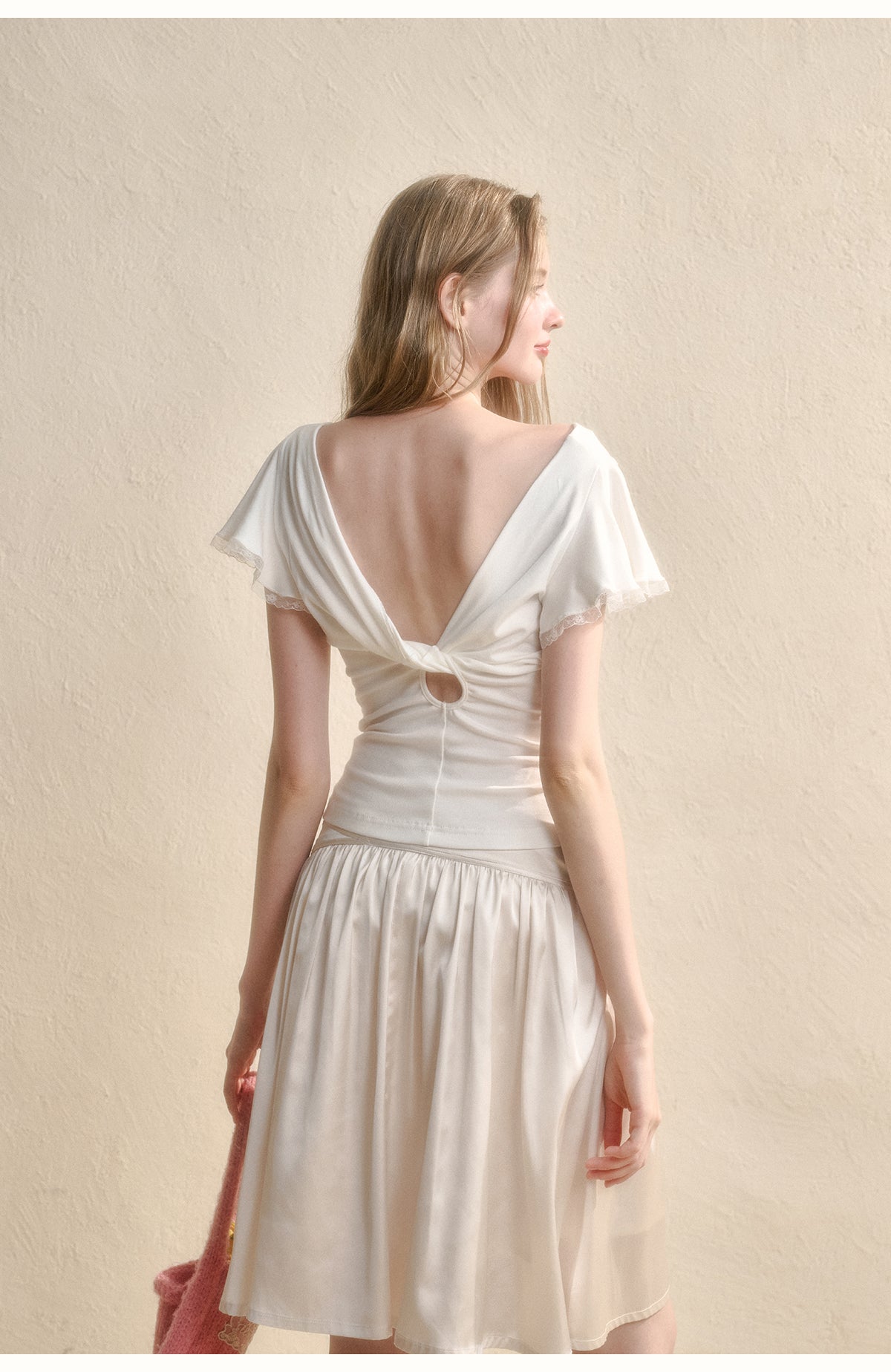 Flowing Light - Apricot Skirt
