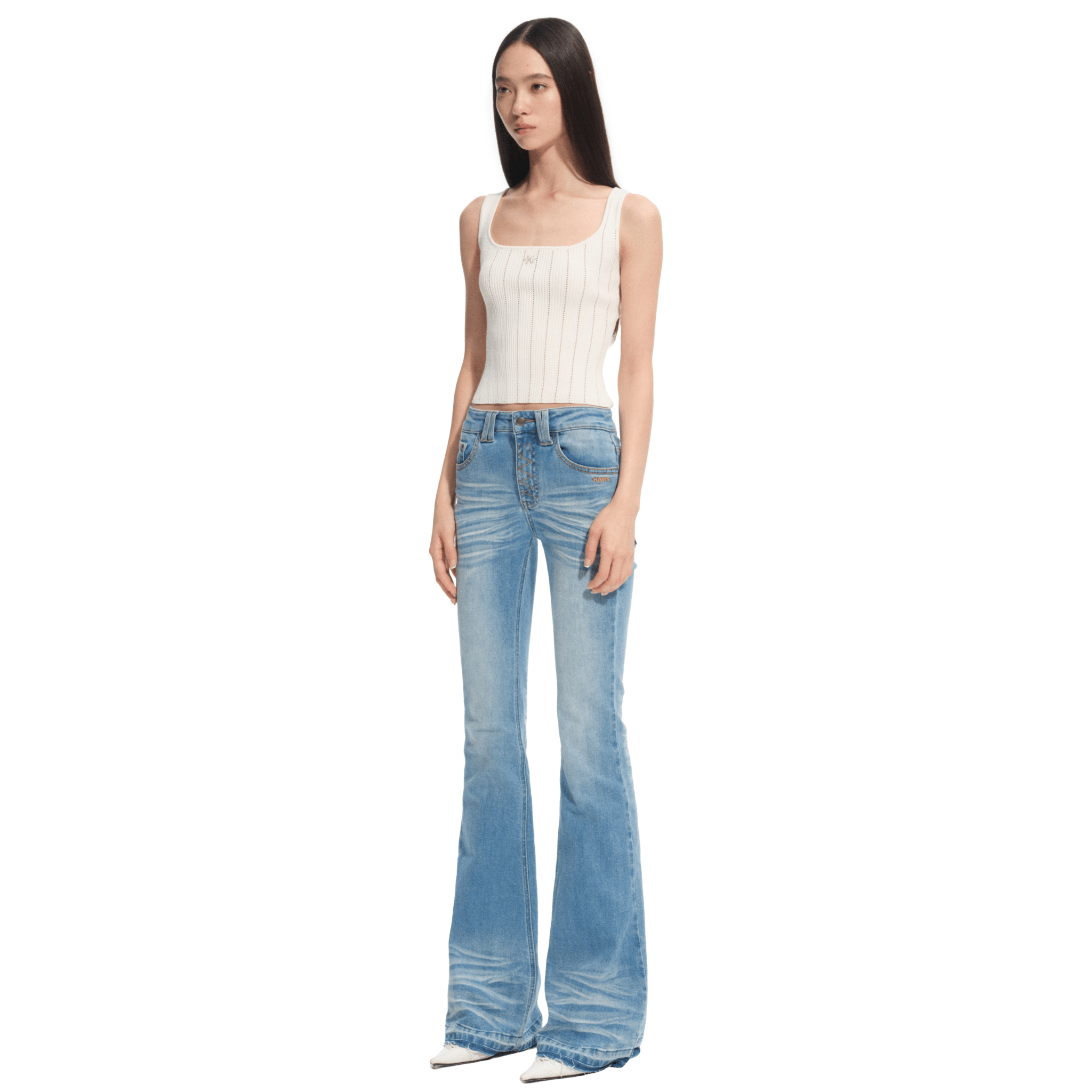 NAWS +5cm N1 Jeans in Glacier Blue | MADAX
