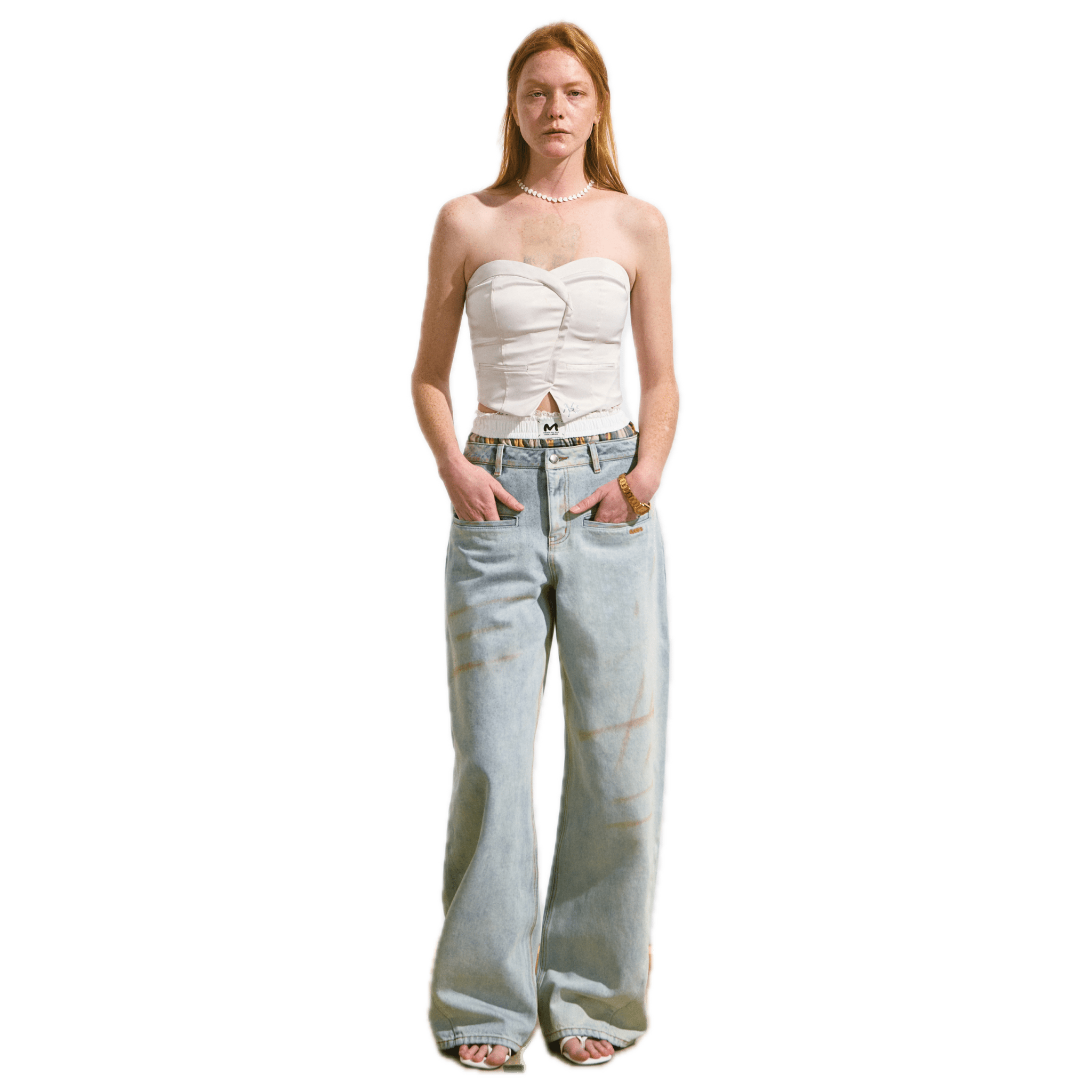 NAWS ＋5CM N3 Jeans in Amber Yellow | MADAX