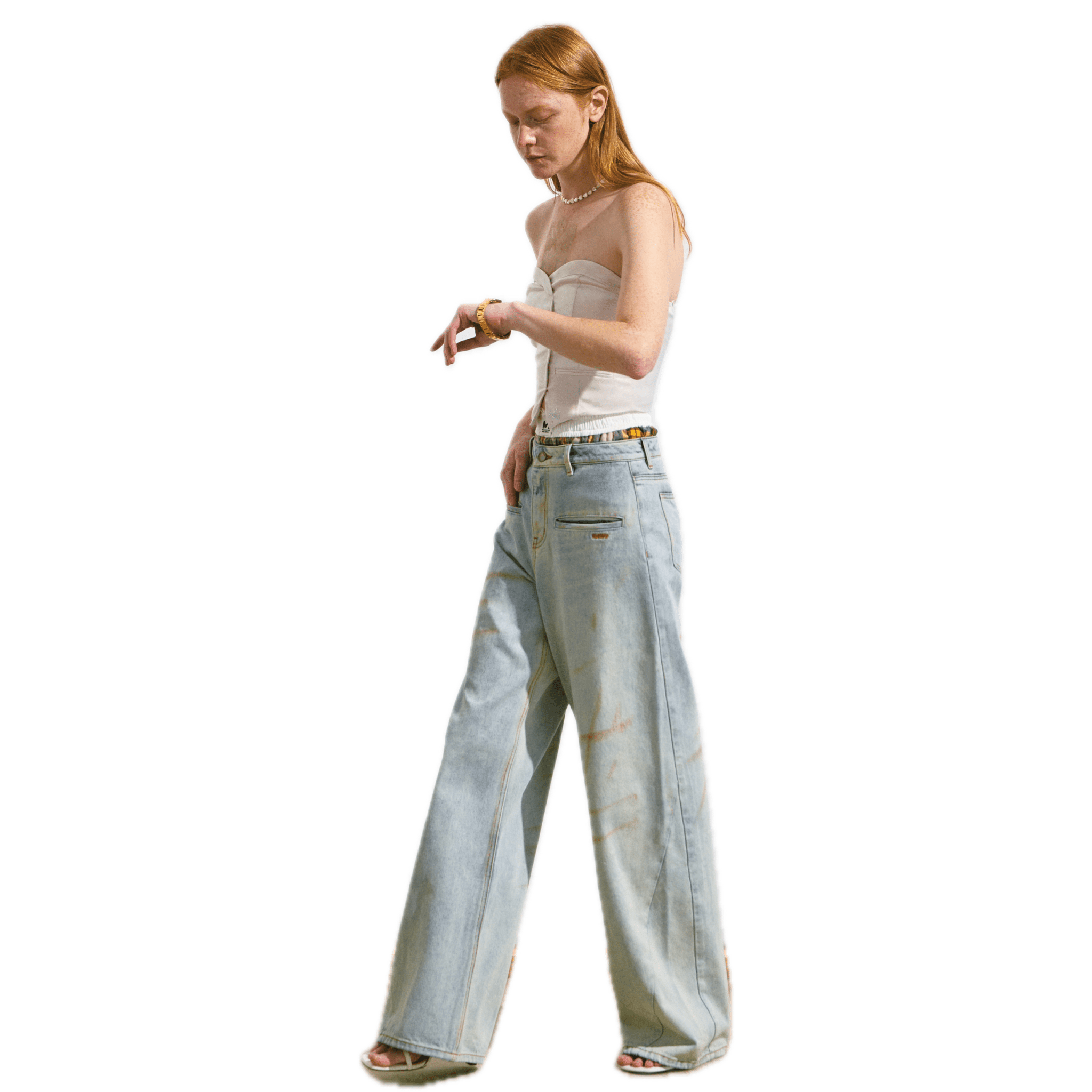 NAWS ＋5CM N3 Jeans in Amber Yellow | MADAX