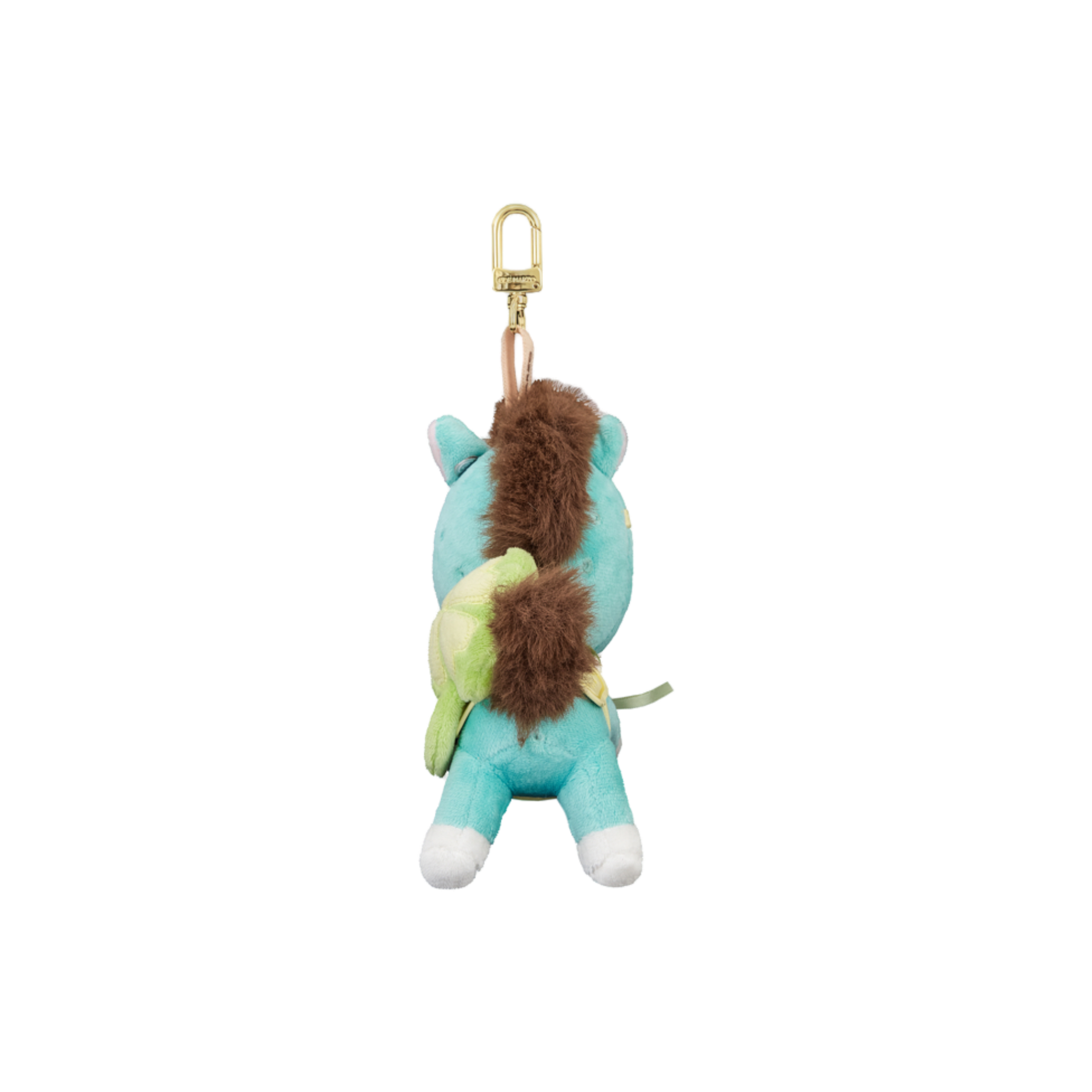 Year of the Horse Limited Edition Lucky Star Horsed Bear Plush Bag Keychain in Blue-green