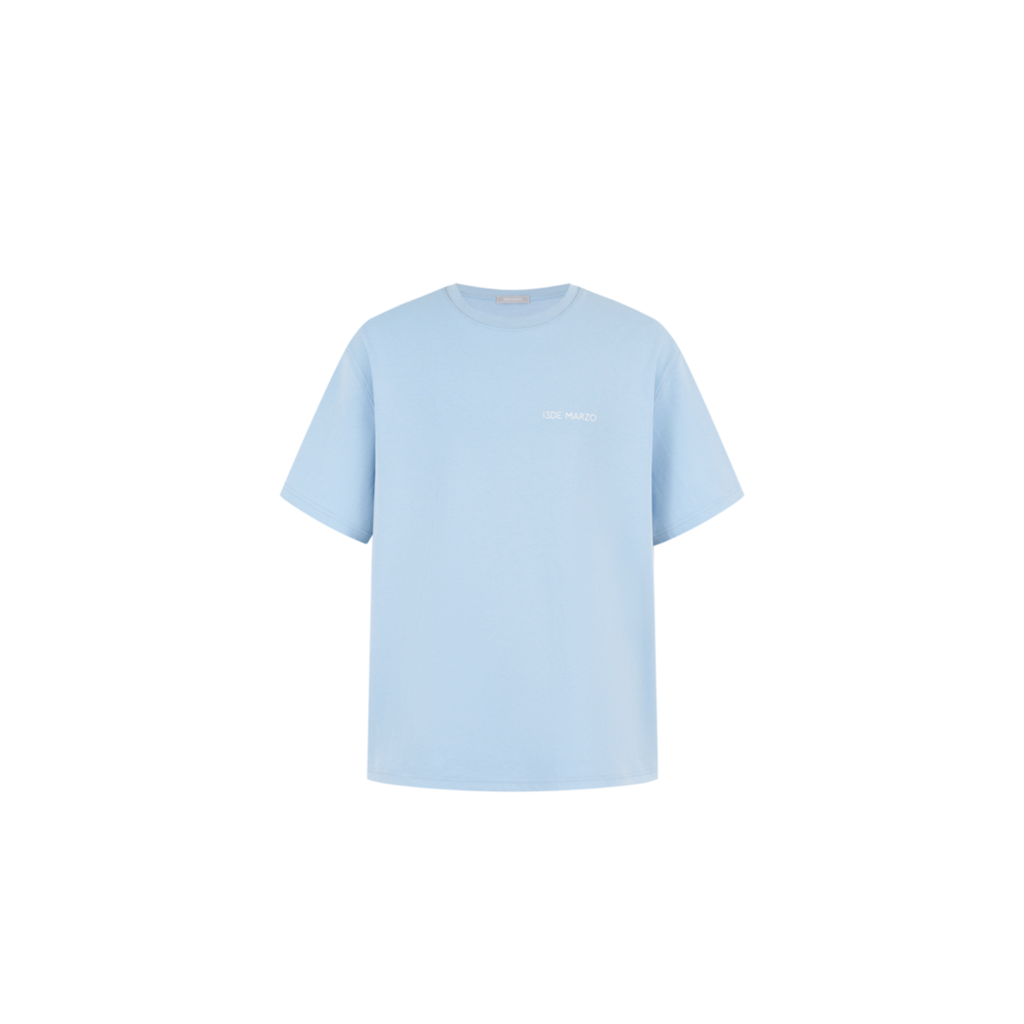 Silver Imitation Diamond Print Bear T-Shirt in Blue