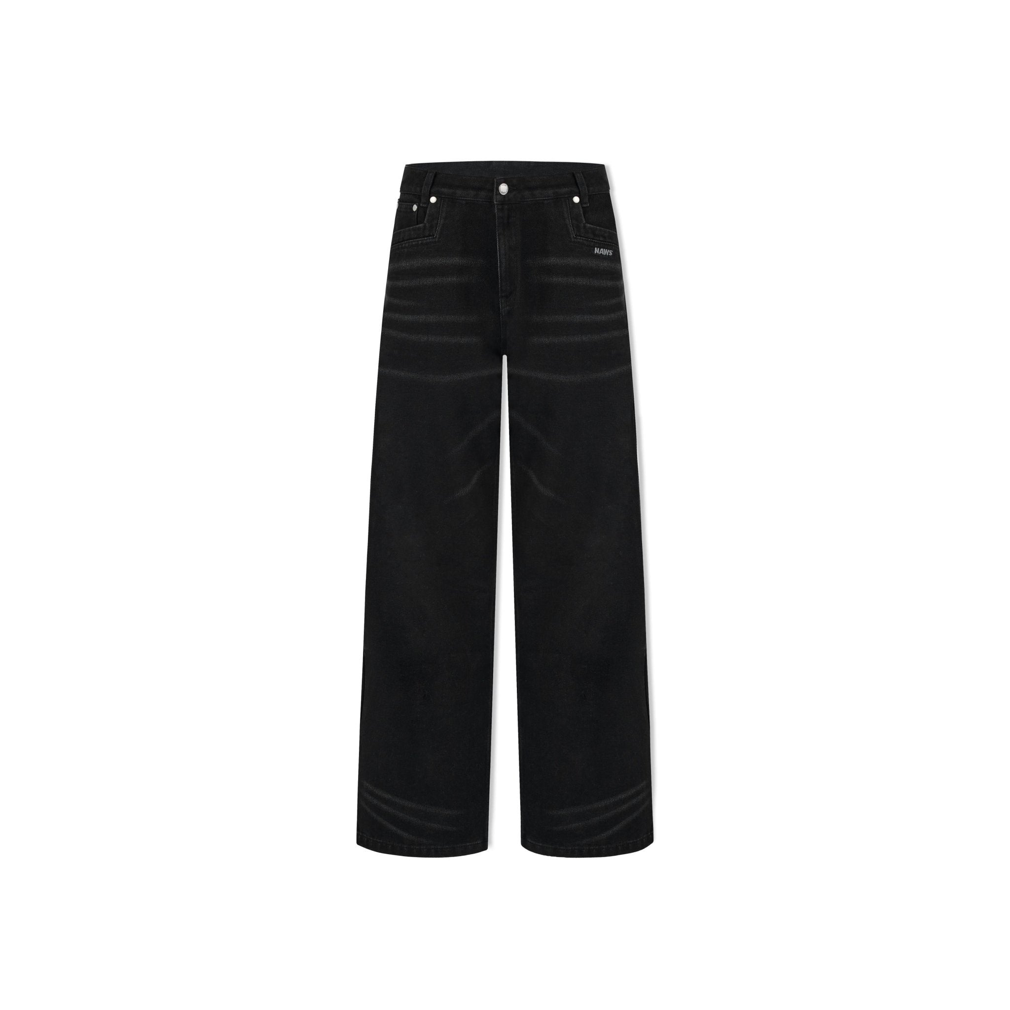 NAWS 9 - 1 Cow Scratch Jeans In Black | MADAX