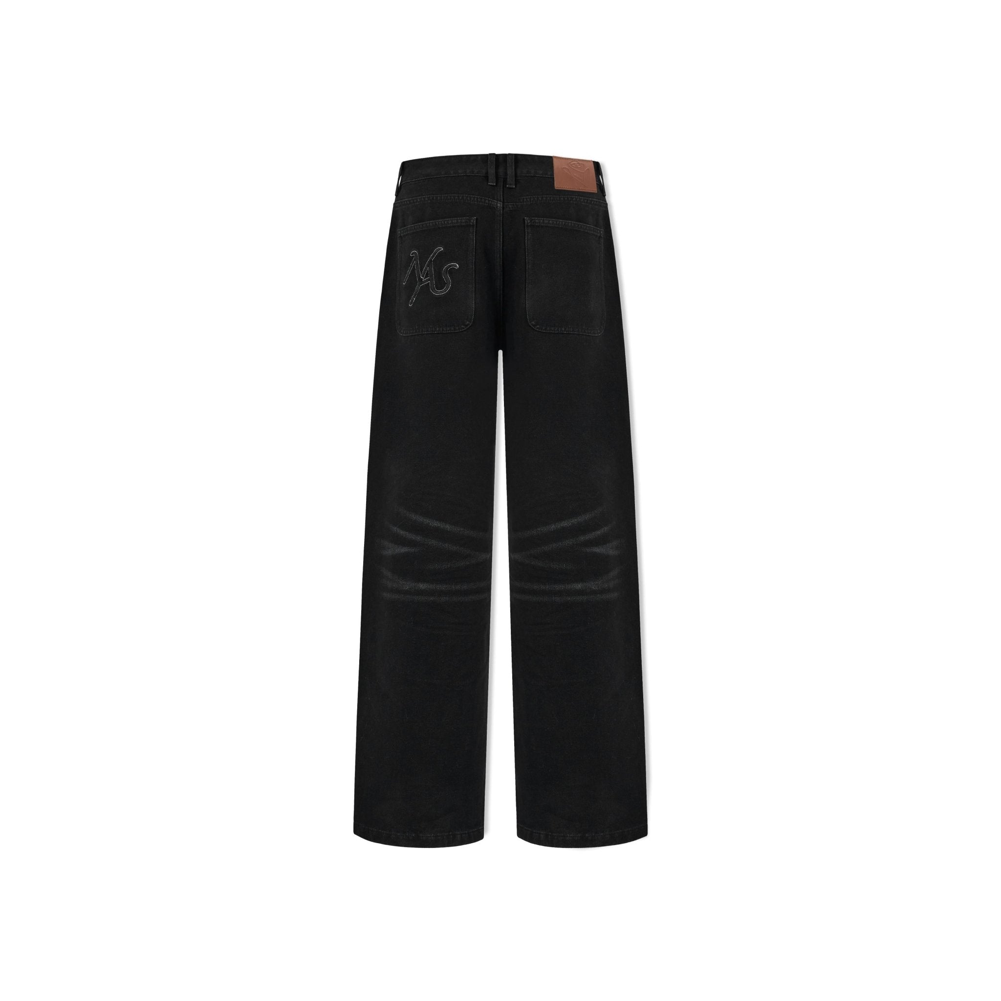 NAWS 9 - 1 Cow Scratch Jeans In Black | MADAX