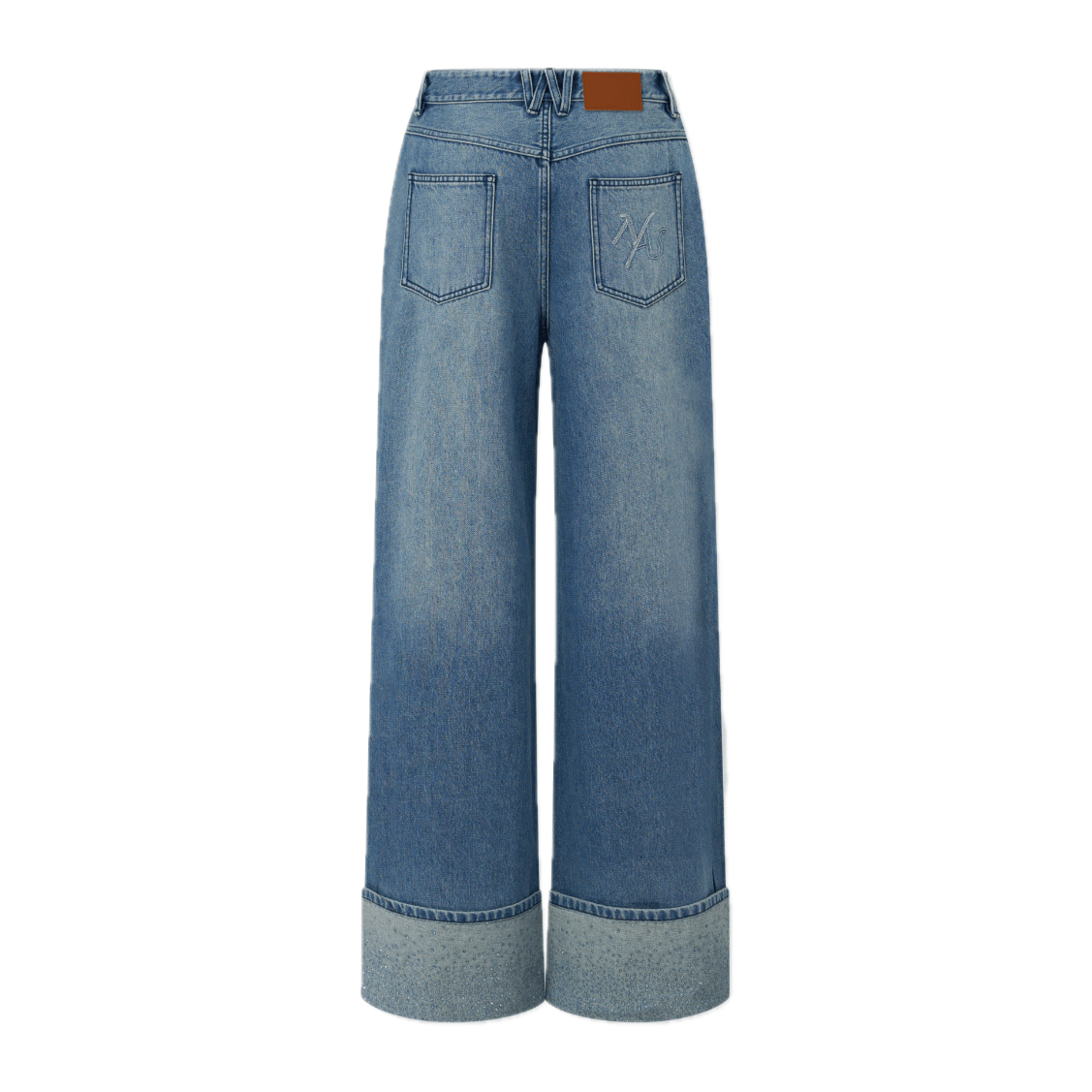 NAWS 9 Carat Denim Straight Leg Pants in Bristol Blue | MADAX