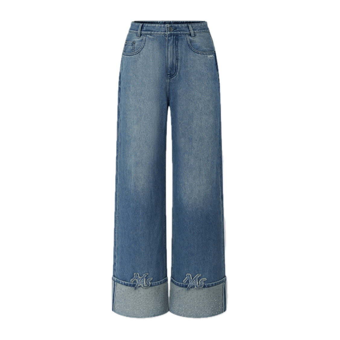 NAWS 9 Carat Denim Straight Leg Pants in Bristol Blue | MADAX