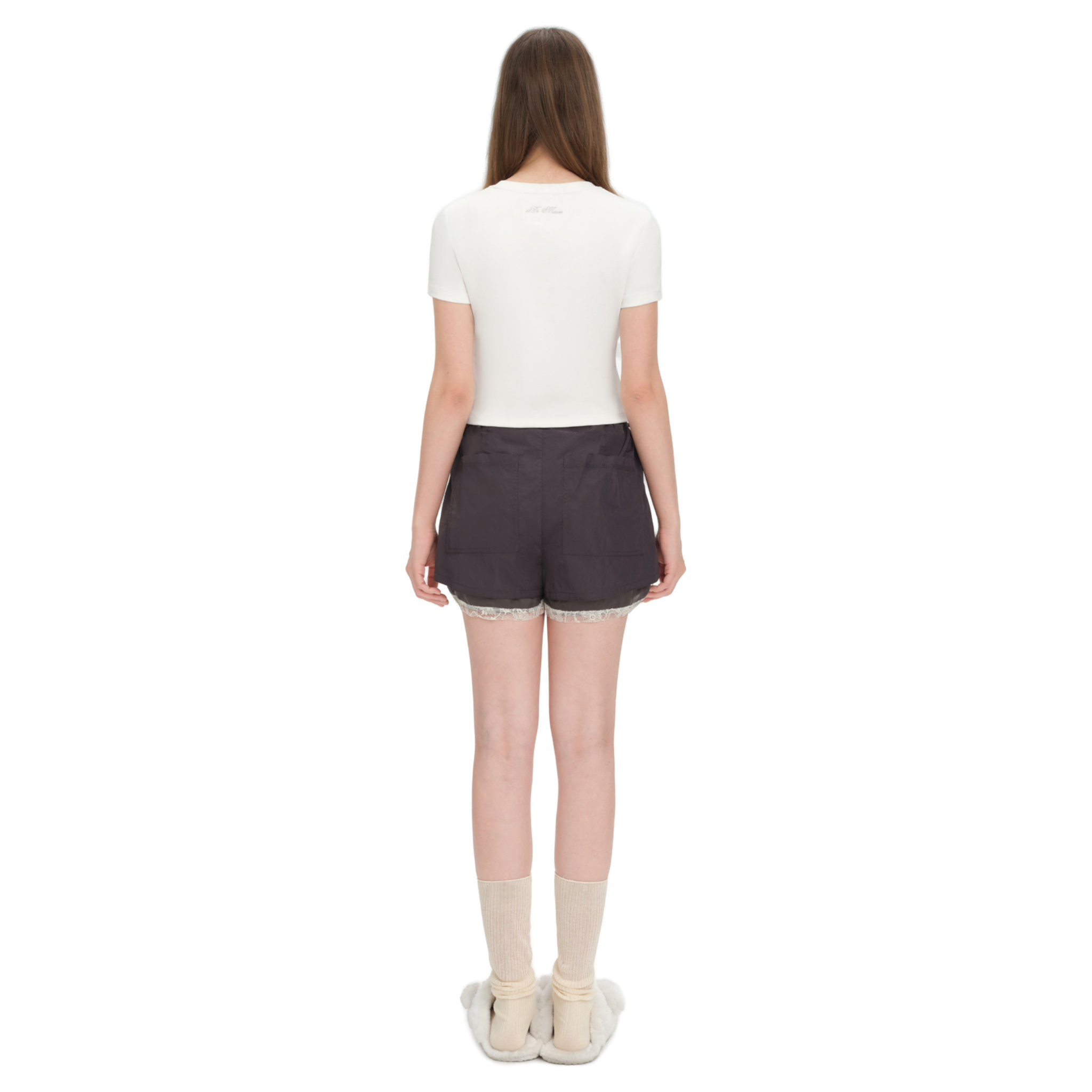 Bear Magic Mirror Short-Sleeve T-Shirt in White