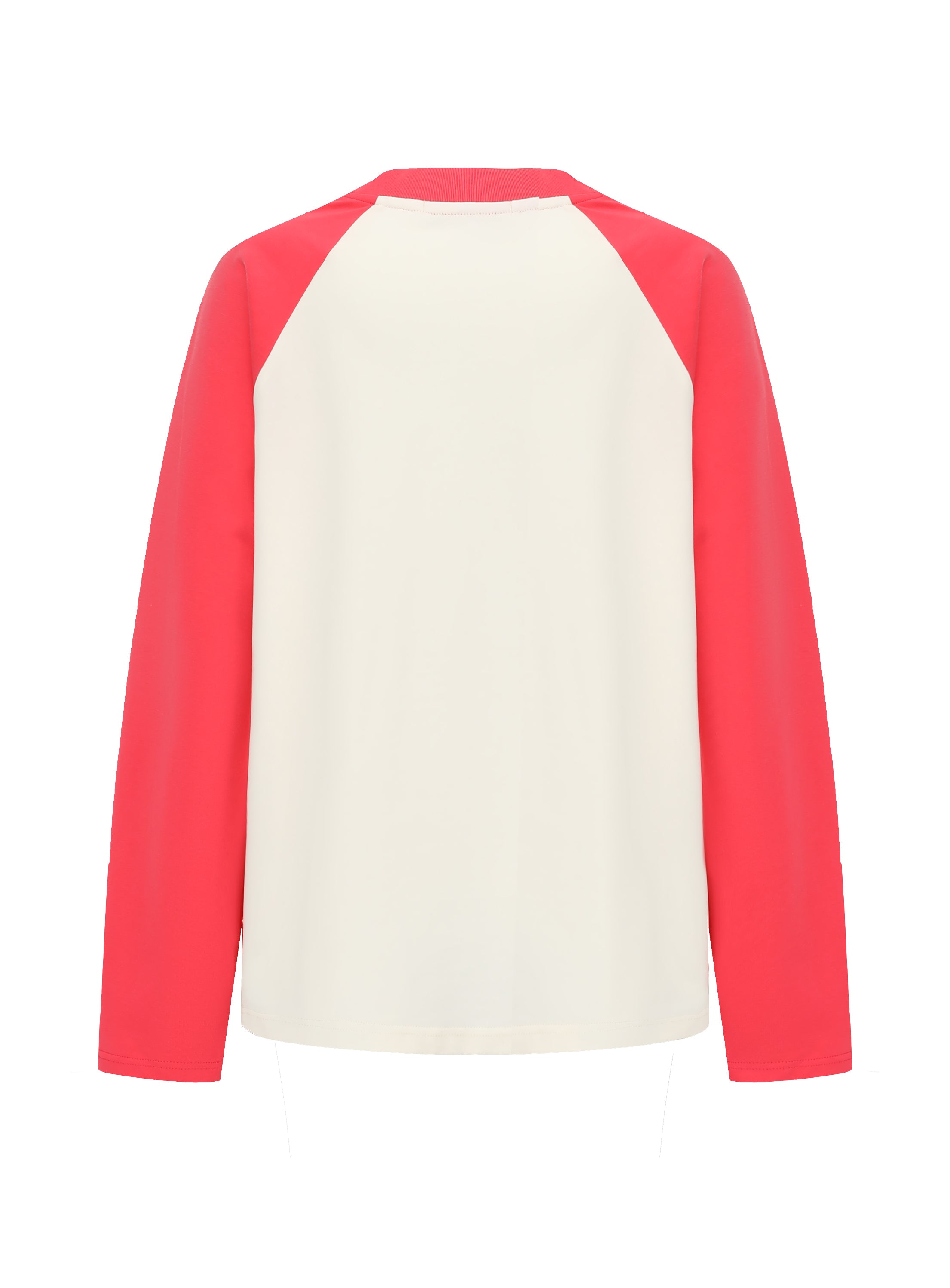 Bunnies Raglan T-Shirt in White And Red