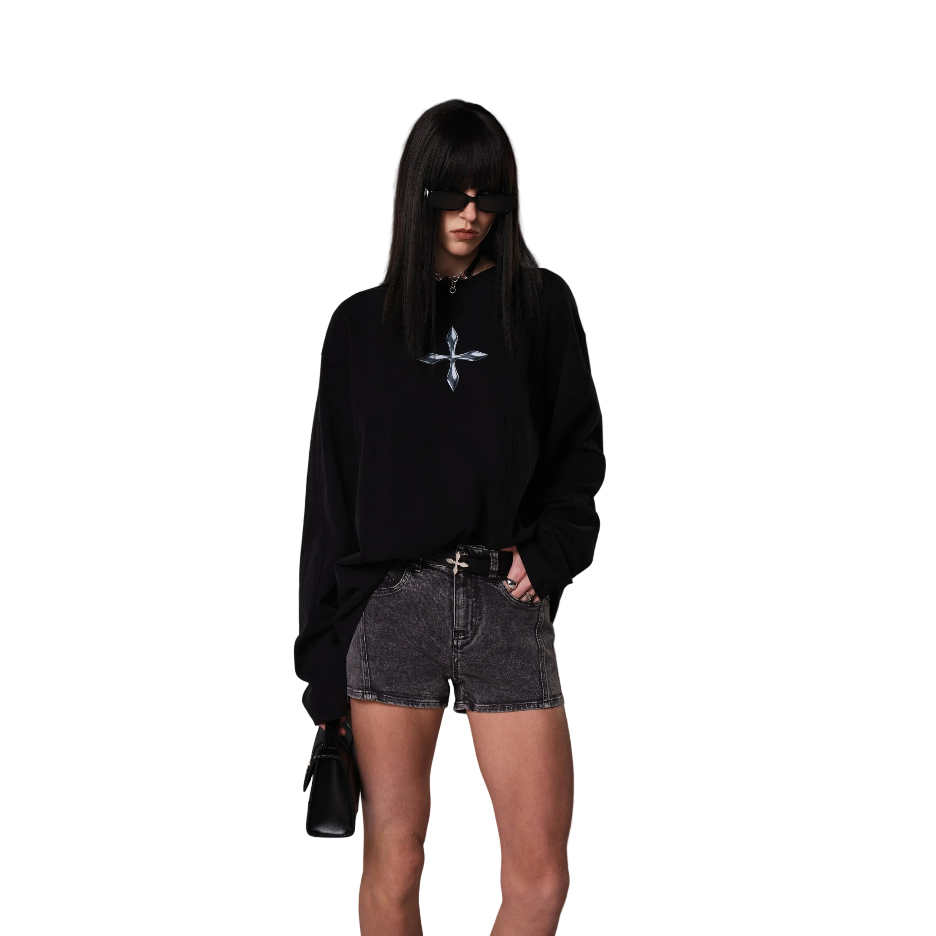 Future Reflection Pullover In Wild Black