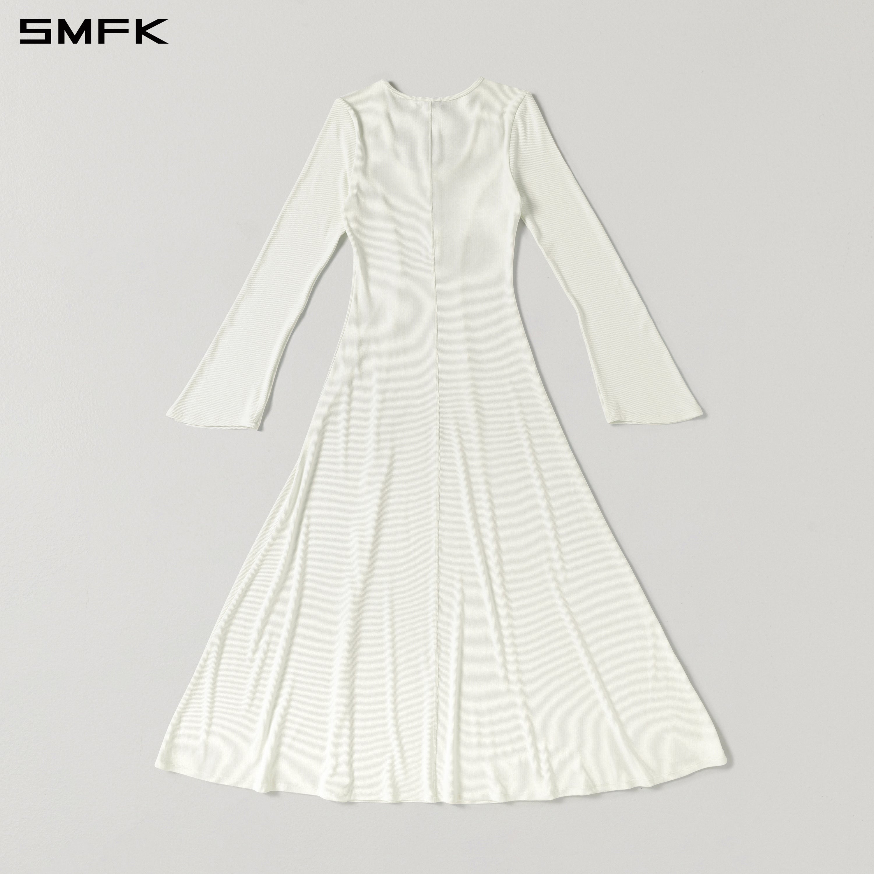 Long-Sleeved White Dress