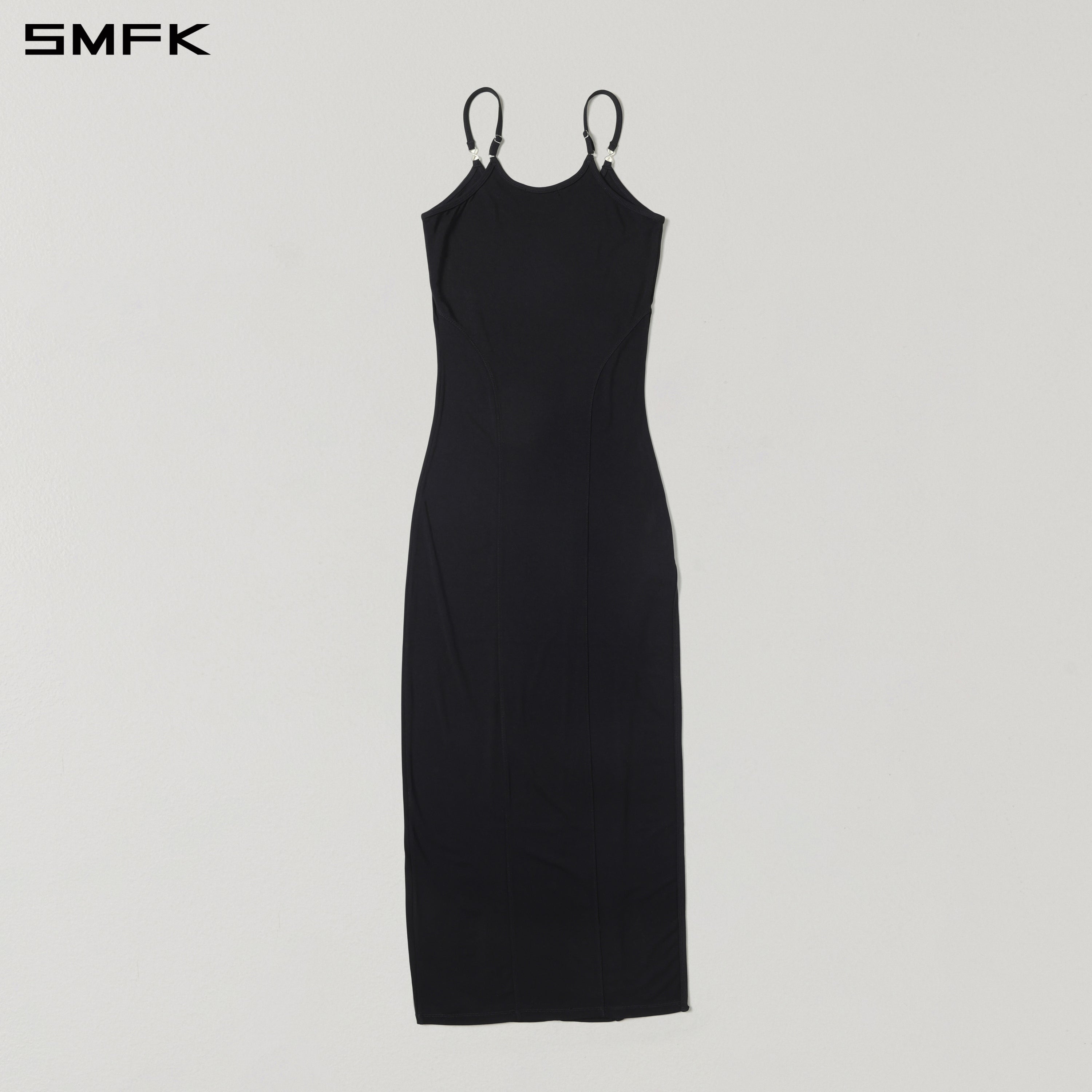 Black Halter-Neck Slit Maxi Dress