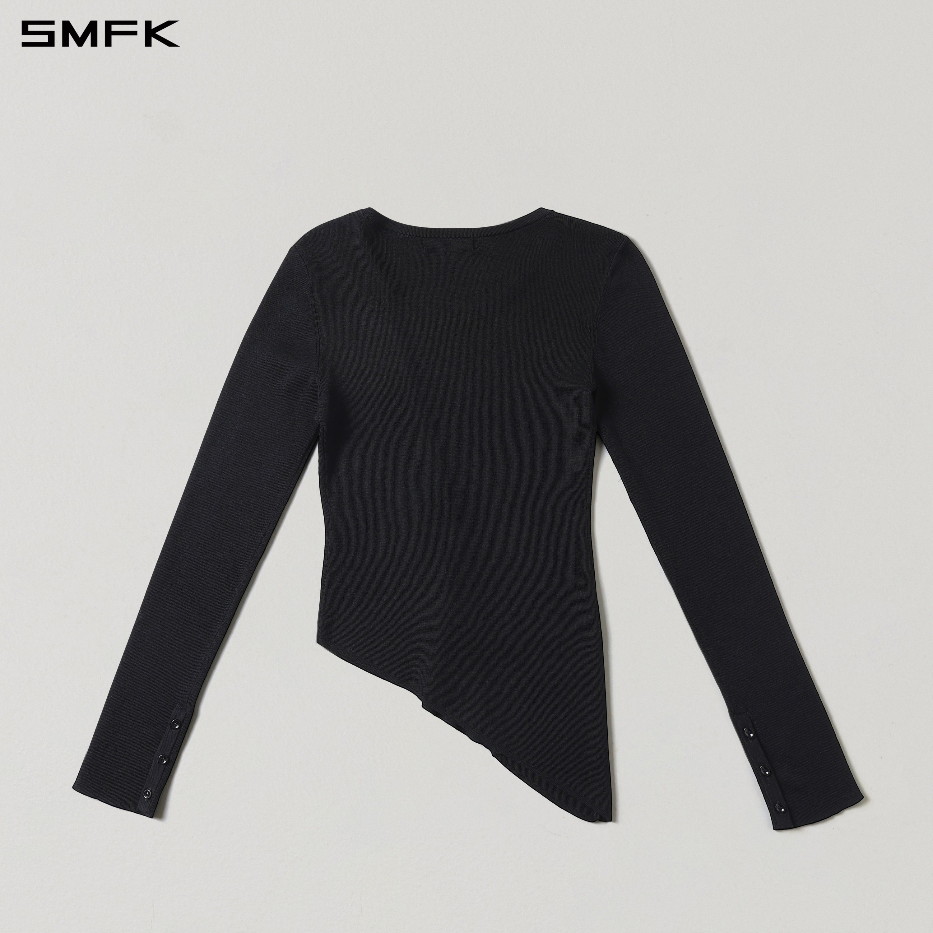 Black Spiral Knit Cardigan