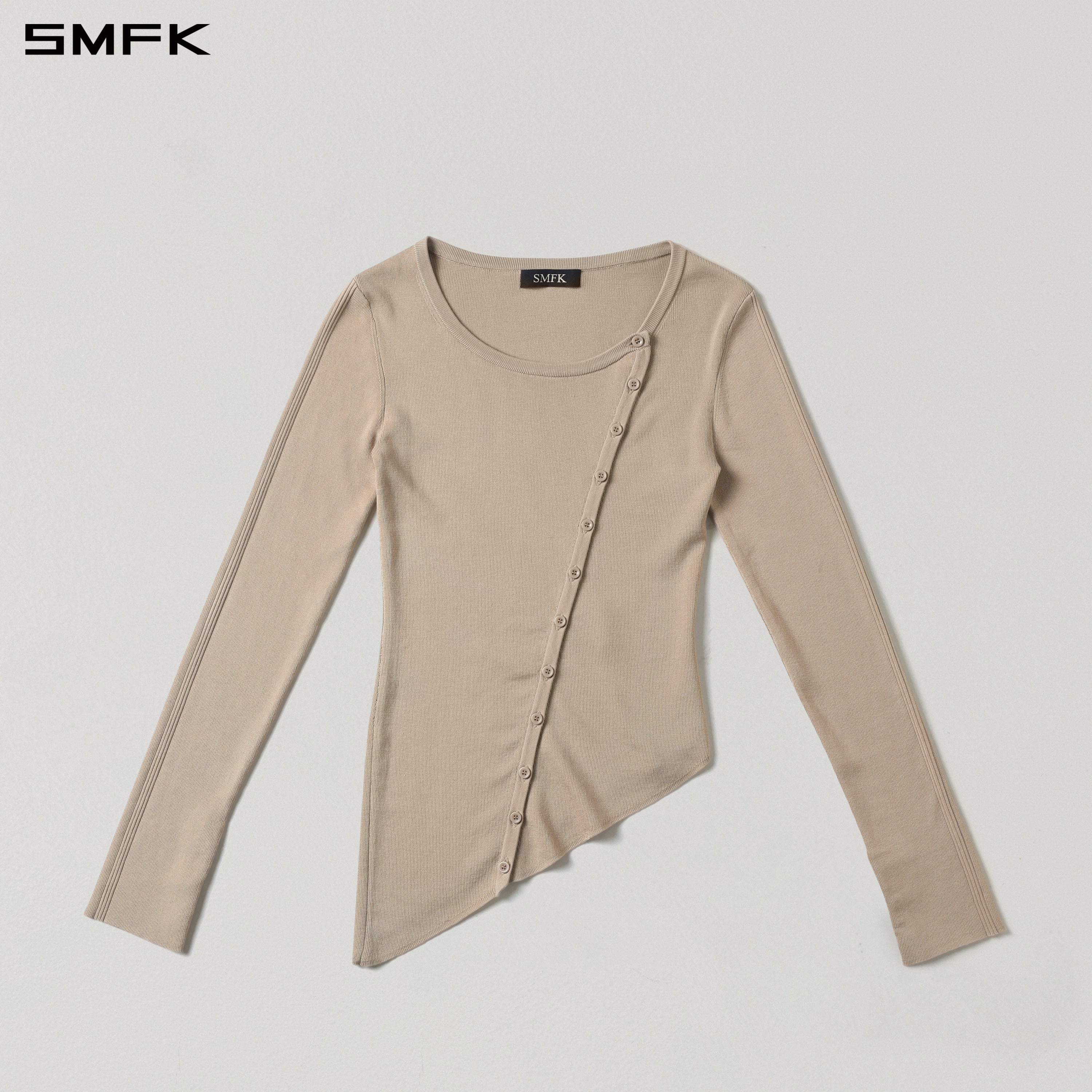 Spiral Knit Cardigan in Skin Tone
